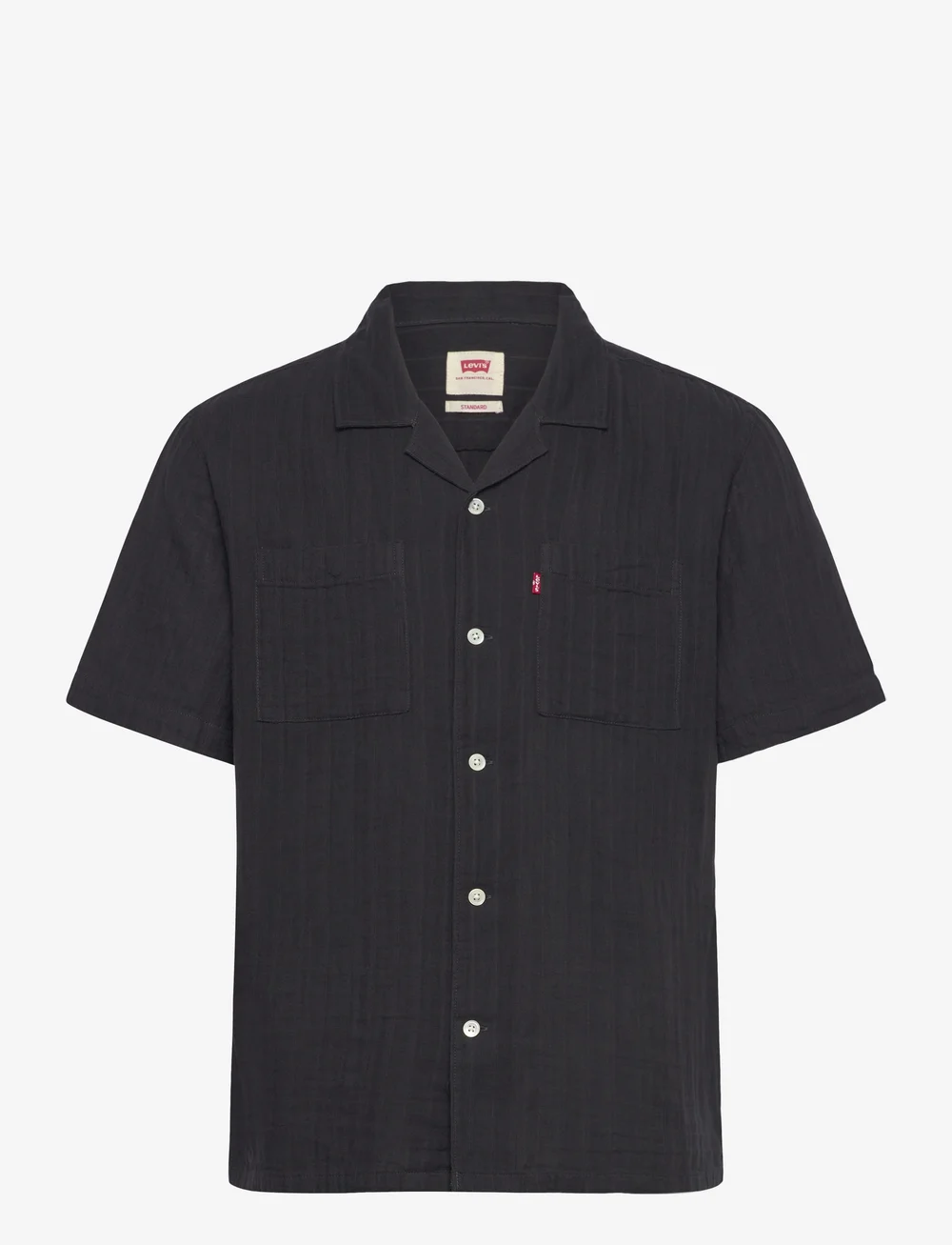 Levi's® - THE STANDARD CAMP SHIRT DARK P - kurzarmhemden - blacks - 1