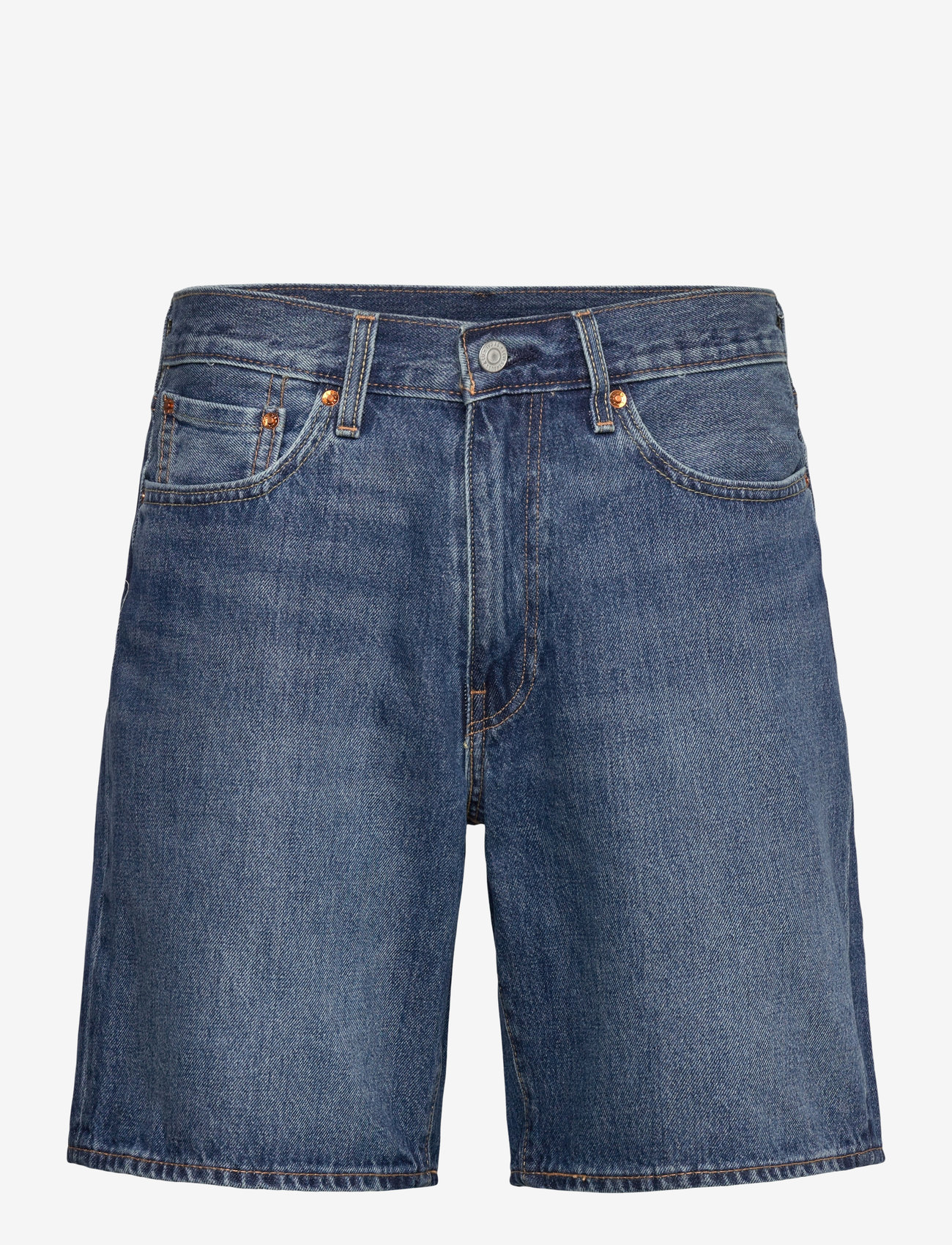 Levi's® - 468 LOOSE SHORTS PICNIC FRIEND - leinen-shorts - dark indigo - worn in - 1