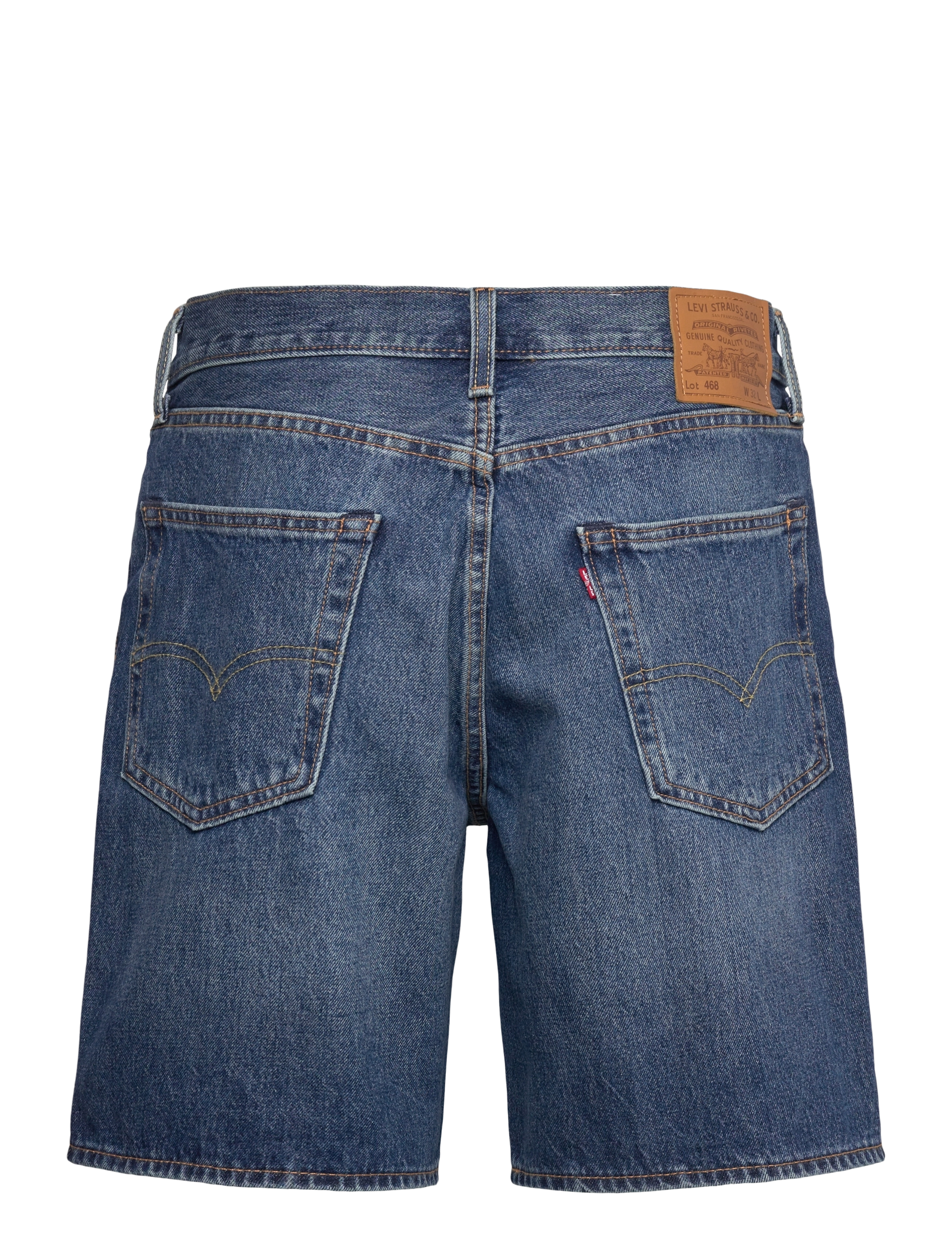 Levi's® - 468 LOOSE SHORTS PICNIC FRIEND - jeans shorts - dark indigo - worn in - 2