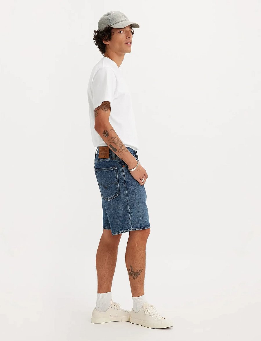 Levi's® - 468 LOOSE SHORTS PICNIC FRIEND - jorts - dark indigo - worn in - 3