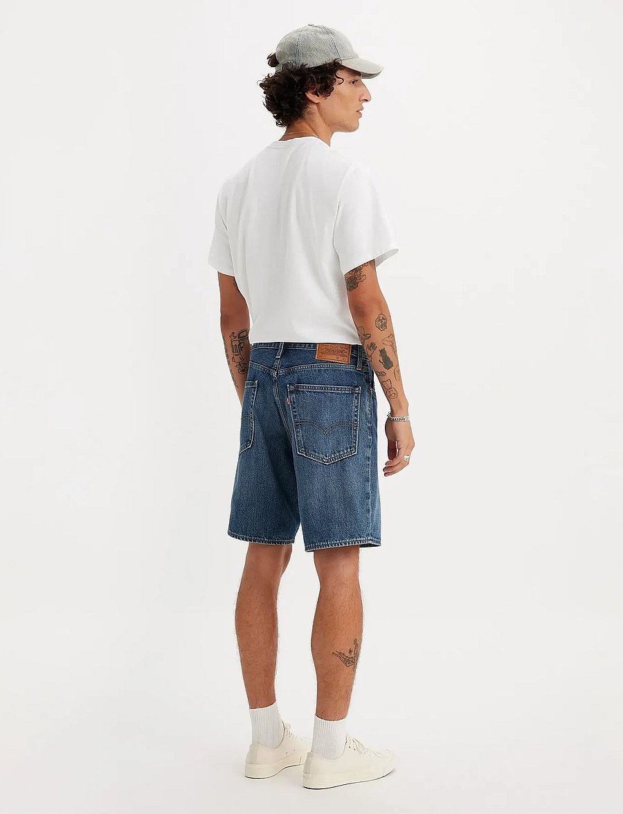Levi's® - 468 LOOSE SHORTS PICNIC FRIEND - jorts - dark indigo - worn in - 4