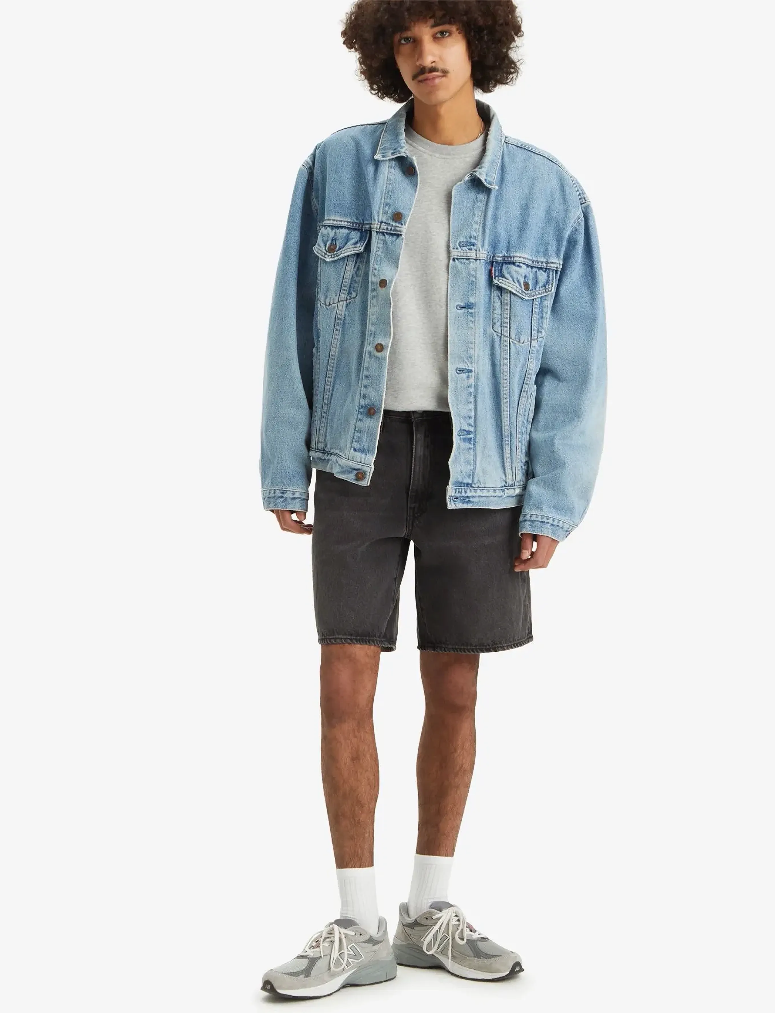 Levi's 468 Loose Shorts We Got Motion, 36, Black, Shorts > Denim, Herre