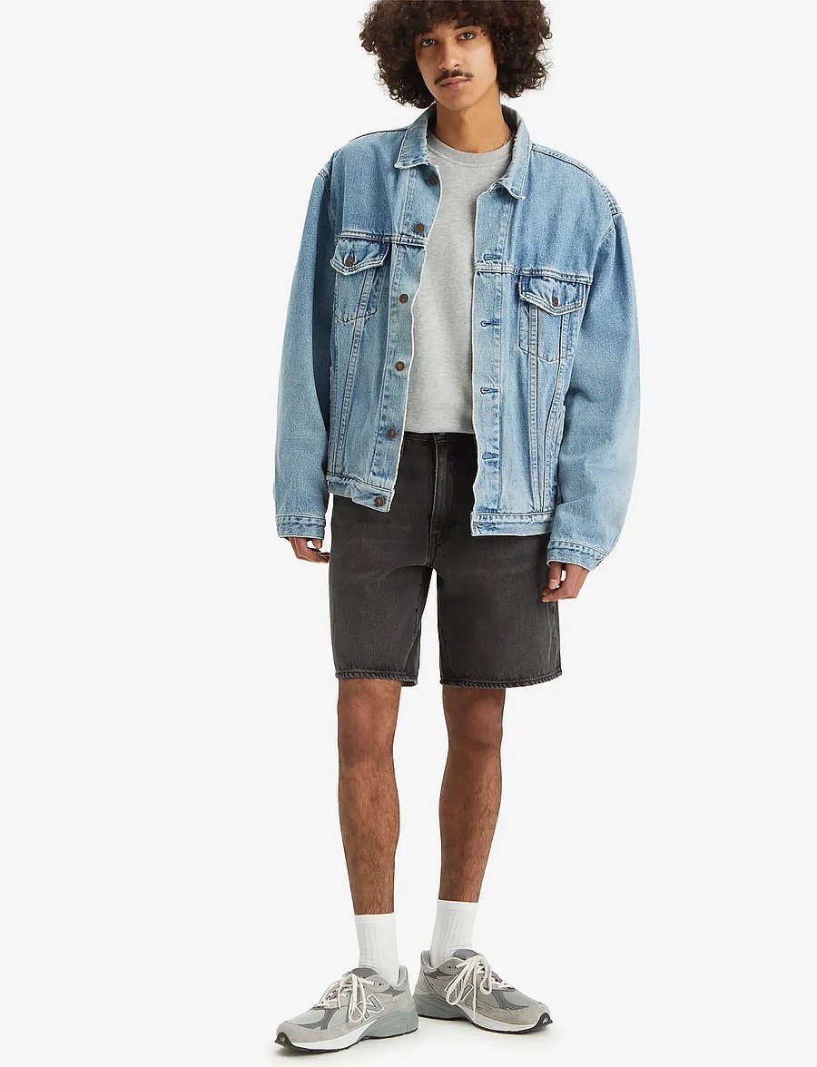 Levi's® - 468 LOOSE SHORTS WE GOT MOTION - jeansshorts - blacks - 0