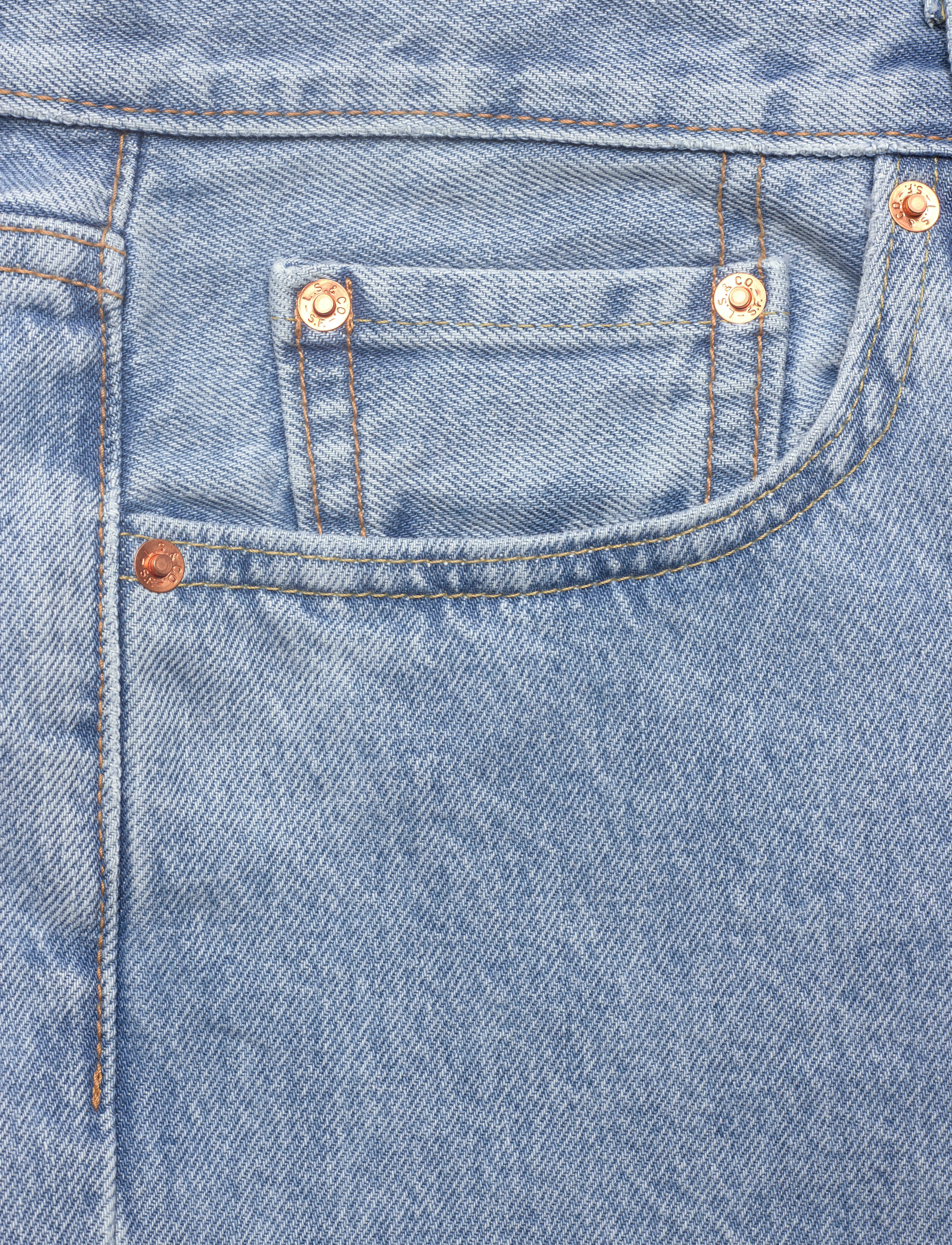 Levi's® - 468 LOOSE SHORTS LIGHT JOG SHO - jeans shorts - light indigo - flat finis - 5