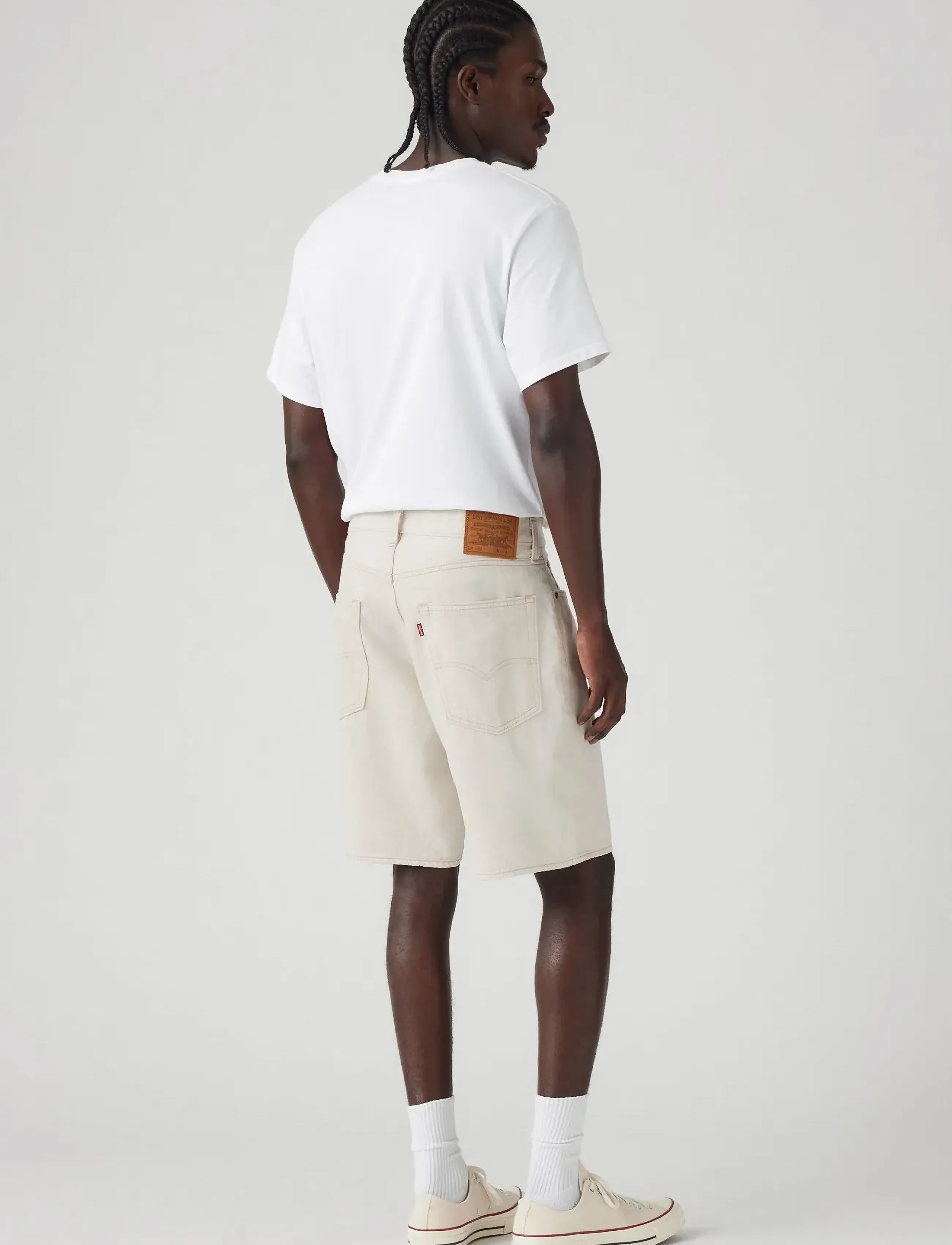 Levi's® - 468 LOOSE SHORTS ECRU JOURNAL - jorts - whites - 4