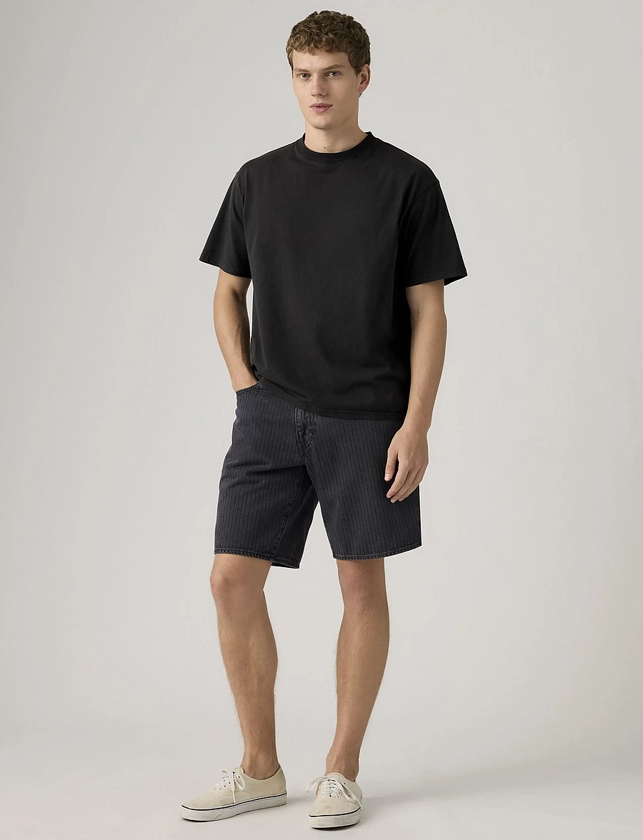 Levi's® - 468 LOOSE SHORTS ONYX BADGE OD - jeansshorts - blacks - 0