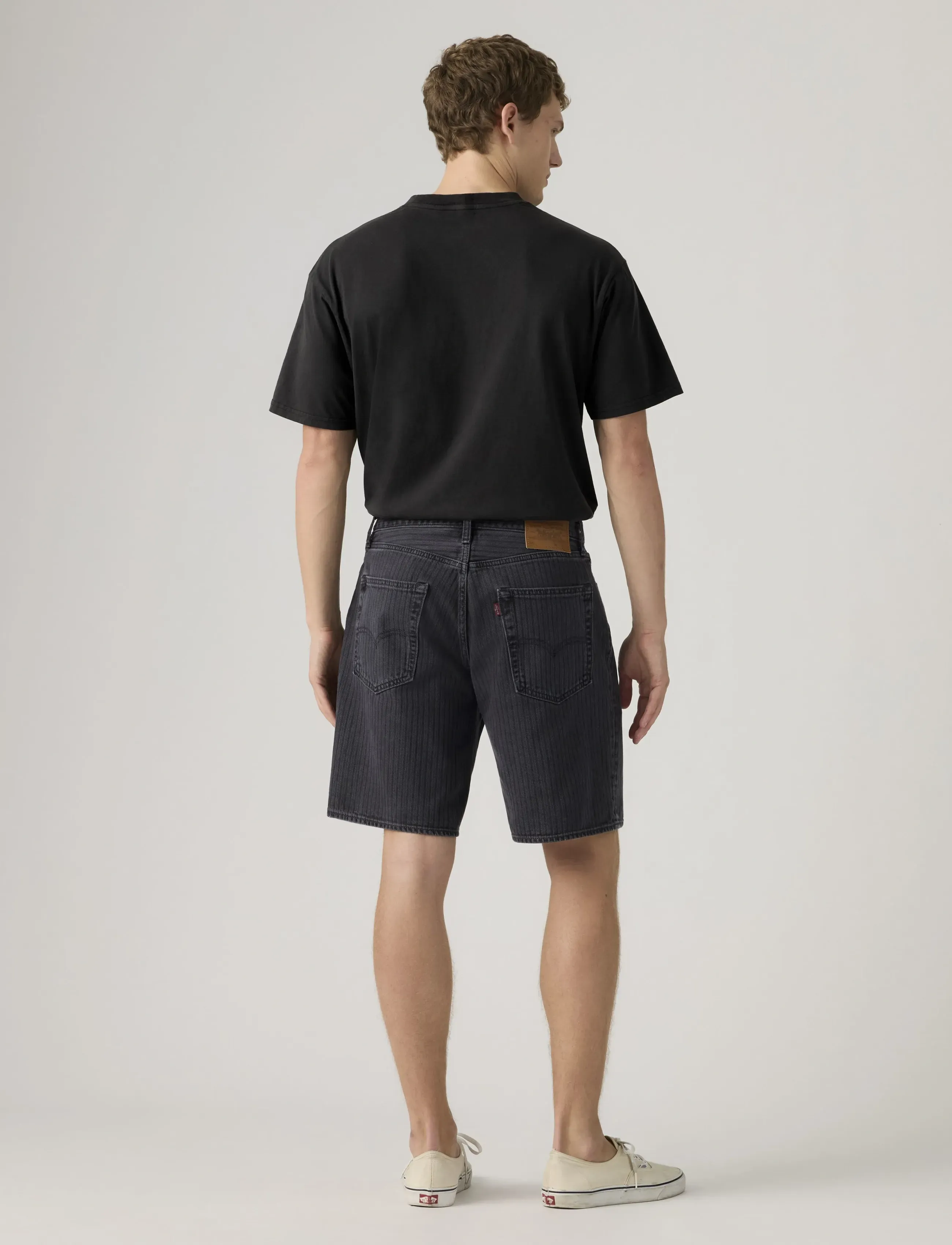 Levi's® - 468 LOOSE SHORTS ONYX BADGE OD - jeansshorts - blacks - 4