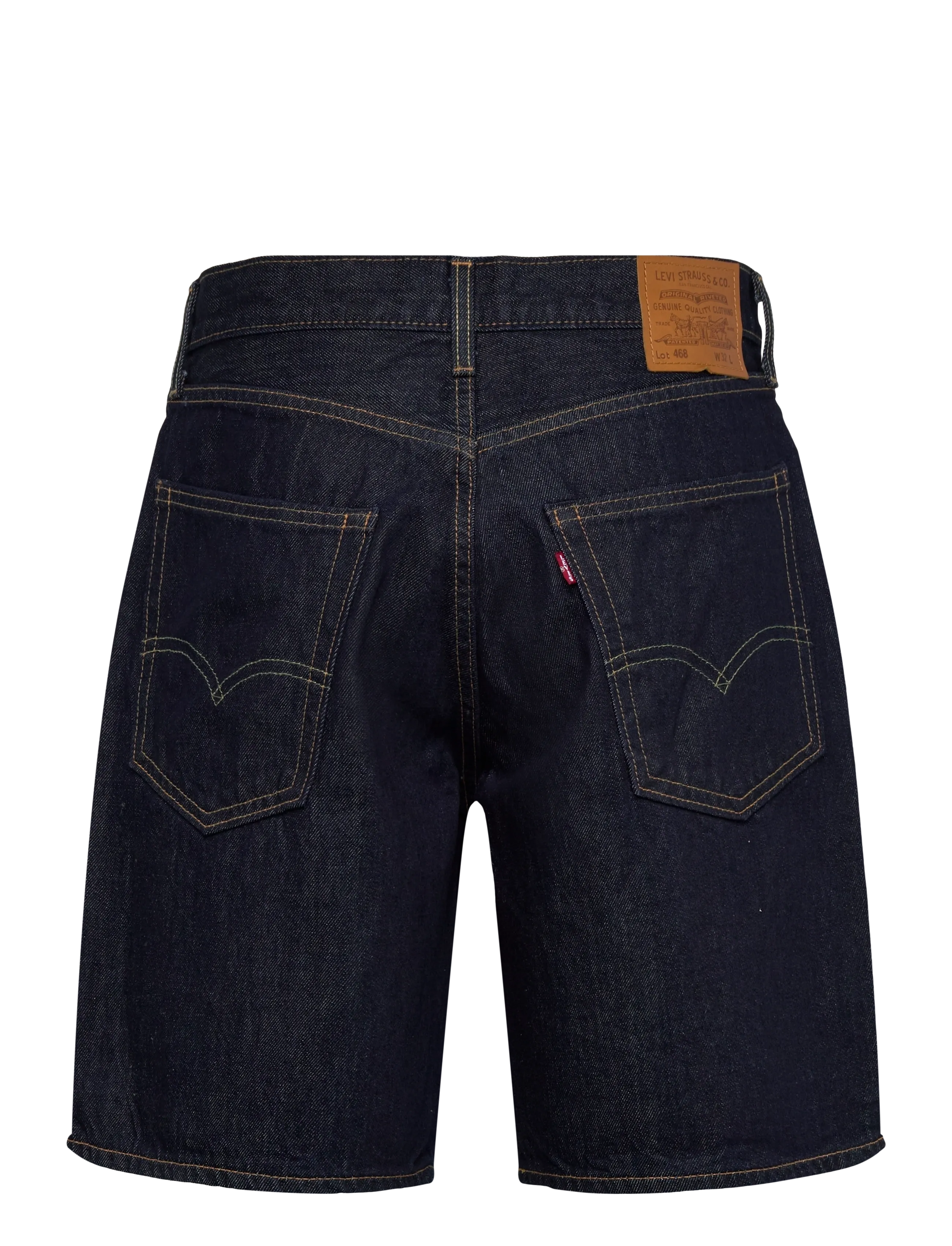Levi's® - 468 LOOSE SHORTS RINSE MASTER - jeans shorts - dark indigo - flat finish - 2