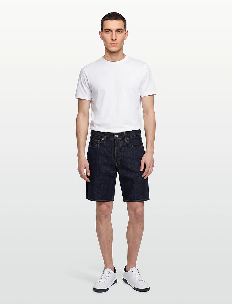 Levi's® - 468 LOOSE SHORTS RINSE MASTER - lühikesed teksapüksid - dark indigo - flat finish - 0