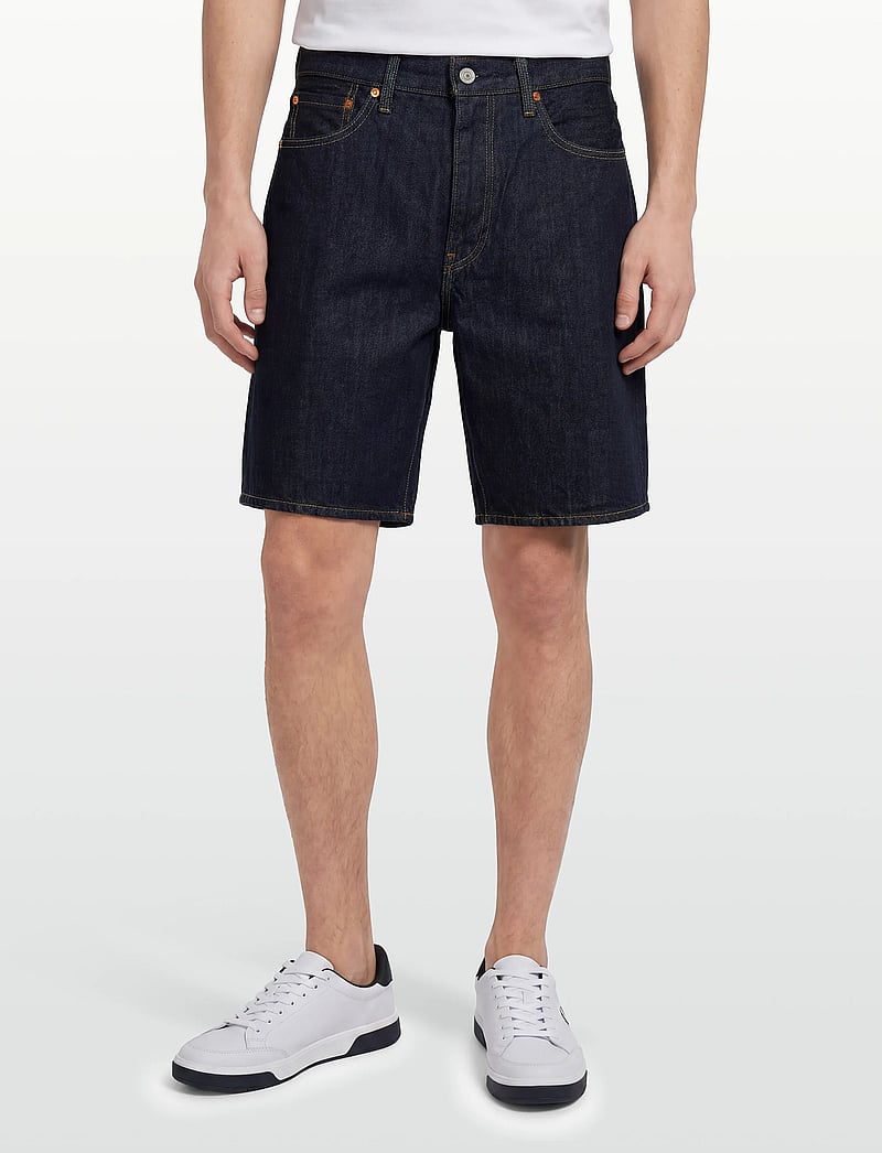Levi's® - 468 LOOSE SHORTS RINSE MASTER - lühikesed teksapüksid - dark indigo - flat finish - 3