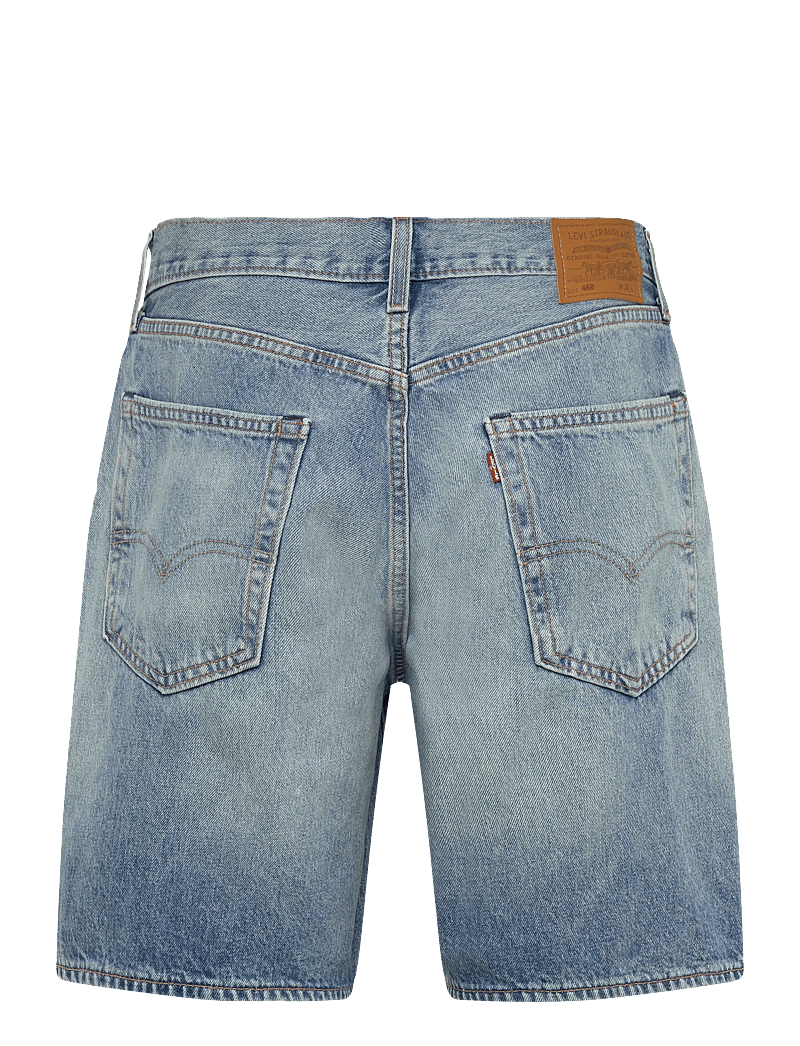 Levi's® - 468 LOOSE SHORTS LIGHT WORKOUT - jeans shorts - light indigo - worn in - 2