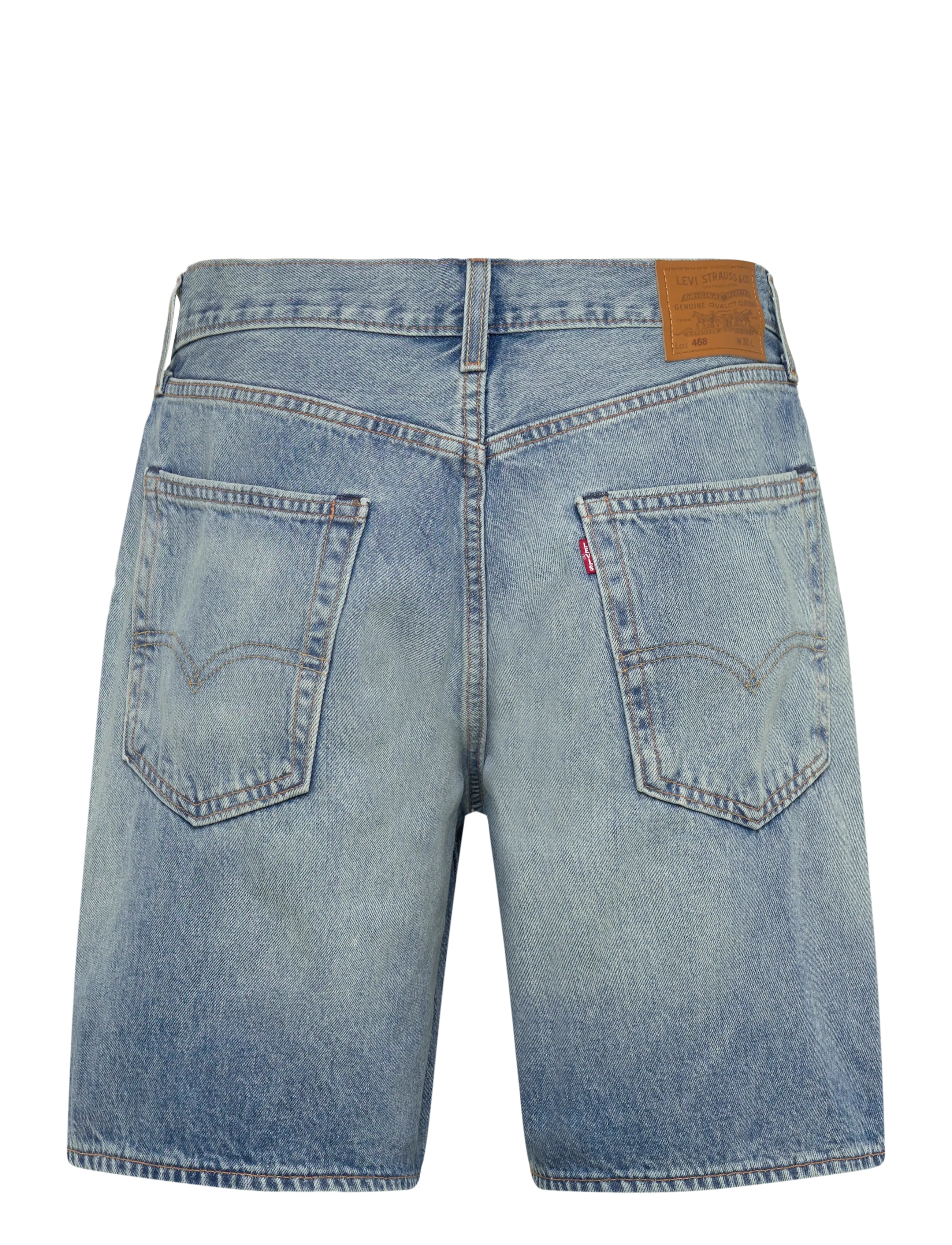 Levi's® - 468 LOOSE SHORTS LIGHT WORKOUT - mężczyźni - light indigo - worn in - 2