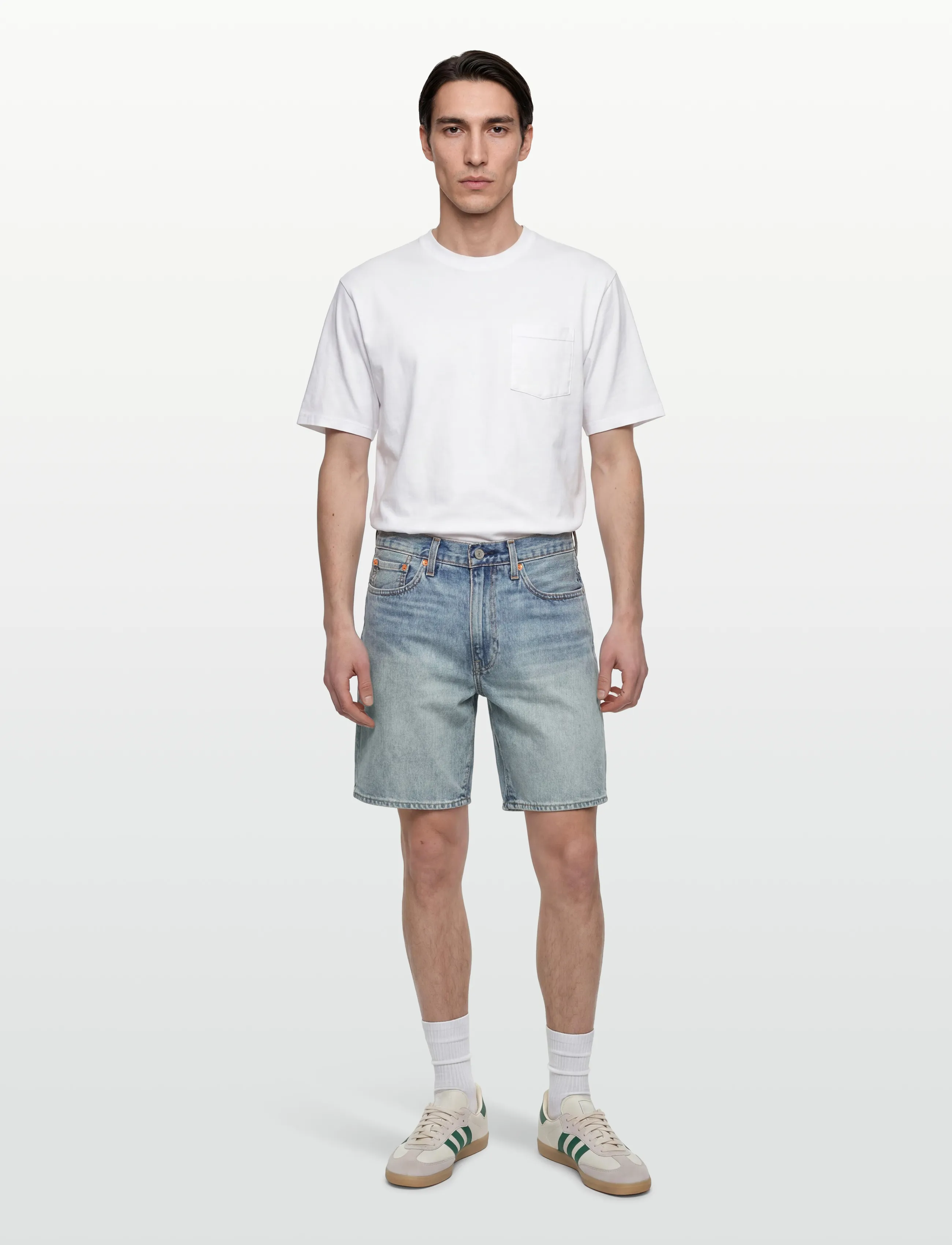 Levi's 468 Loose Shorts Light Workout, Mænd, Løse Shorts, Blå, Str: 31