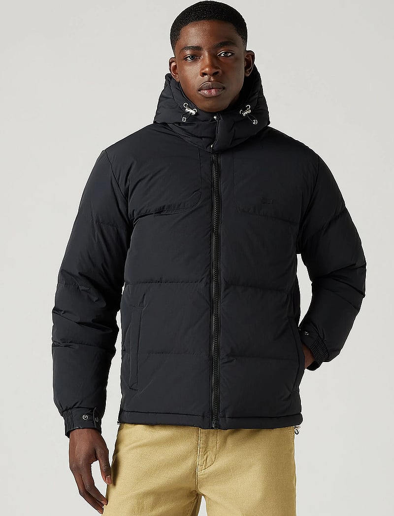 Levi's® - ROCKRIDGE SHORT PUFFER JET BLA - vinterjackor - jet black - 3