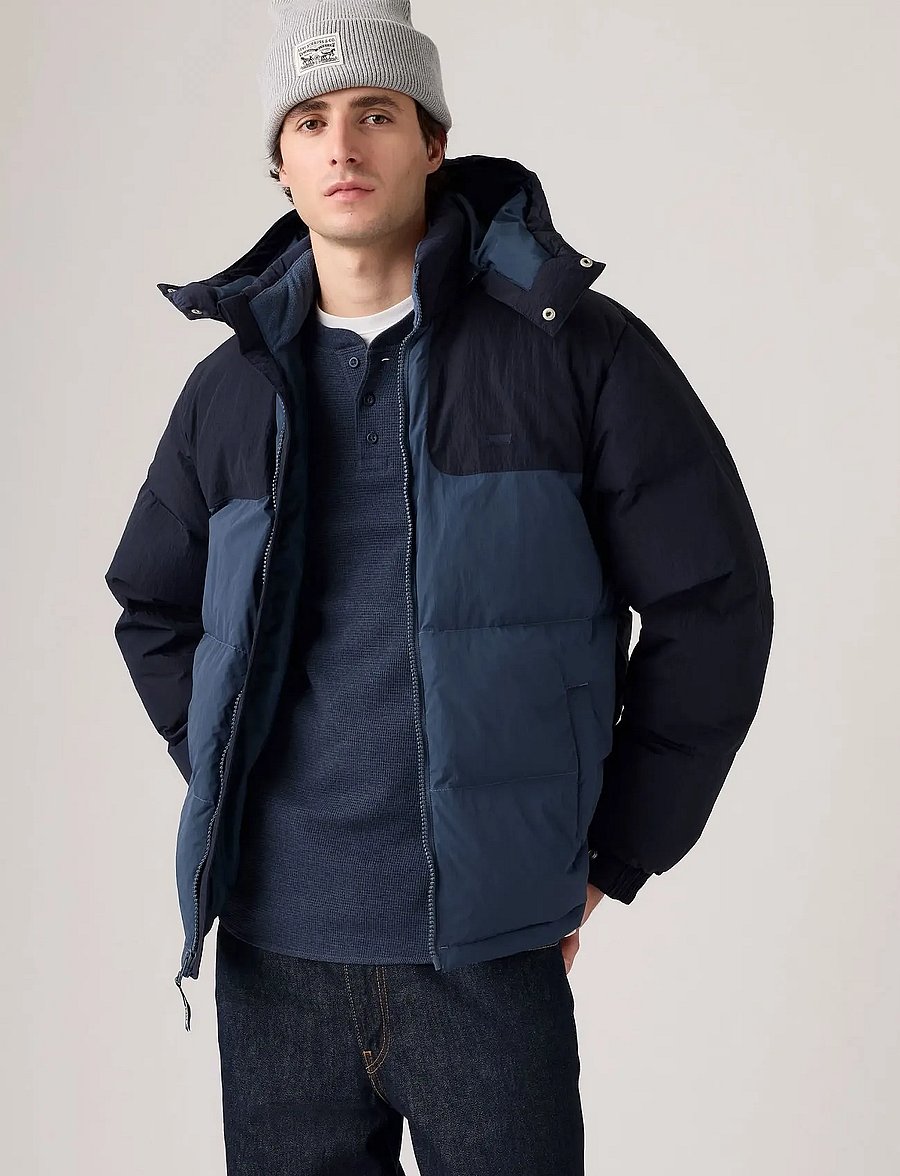 Levi's® - ROCKRIDGE SHORT PUFFER - forede denimjakker - blues1 - 0