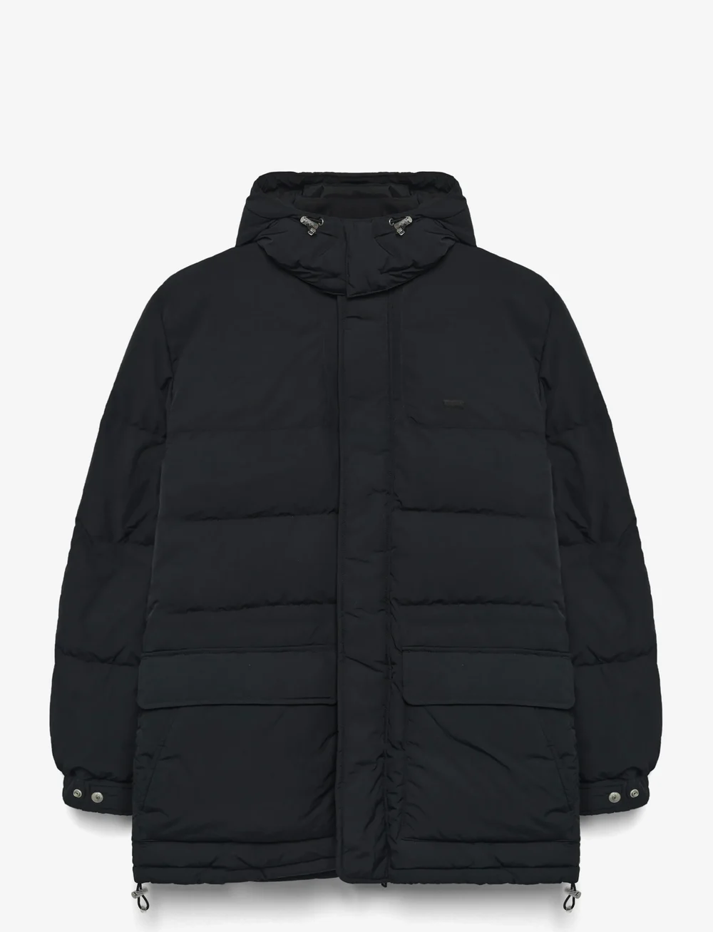 Levi's® - ROCKRIDGE MID PUFFER JET BLACK - talvejoped - pirate black - 1