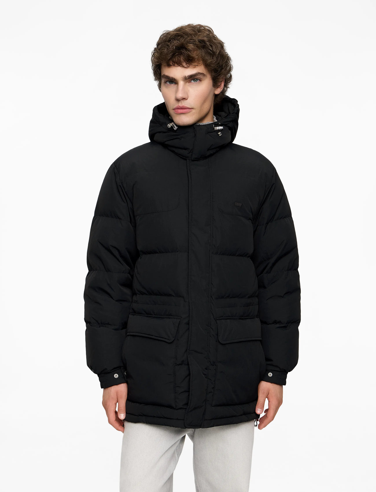 Levi's® Rockridge Mid Puffer Jet Black Buy Padded jackets from  Levi's® online at Fast delivery and easy returns