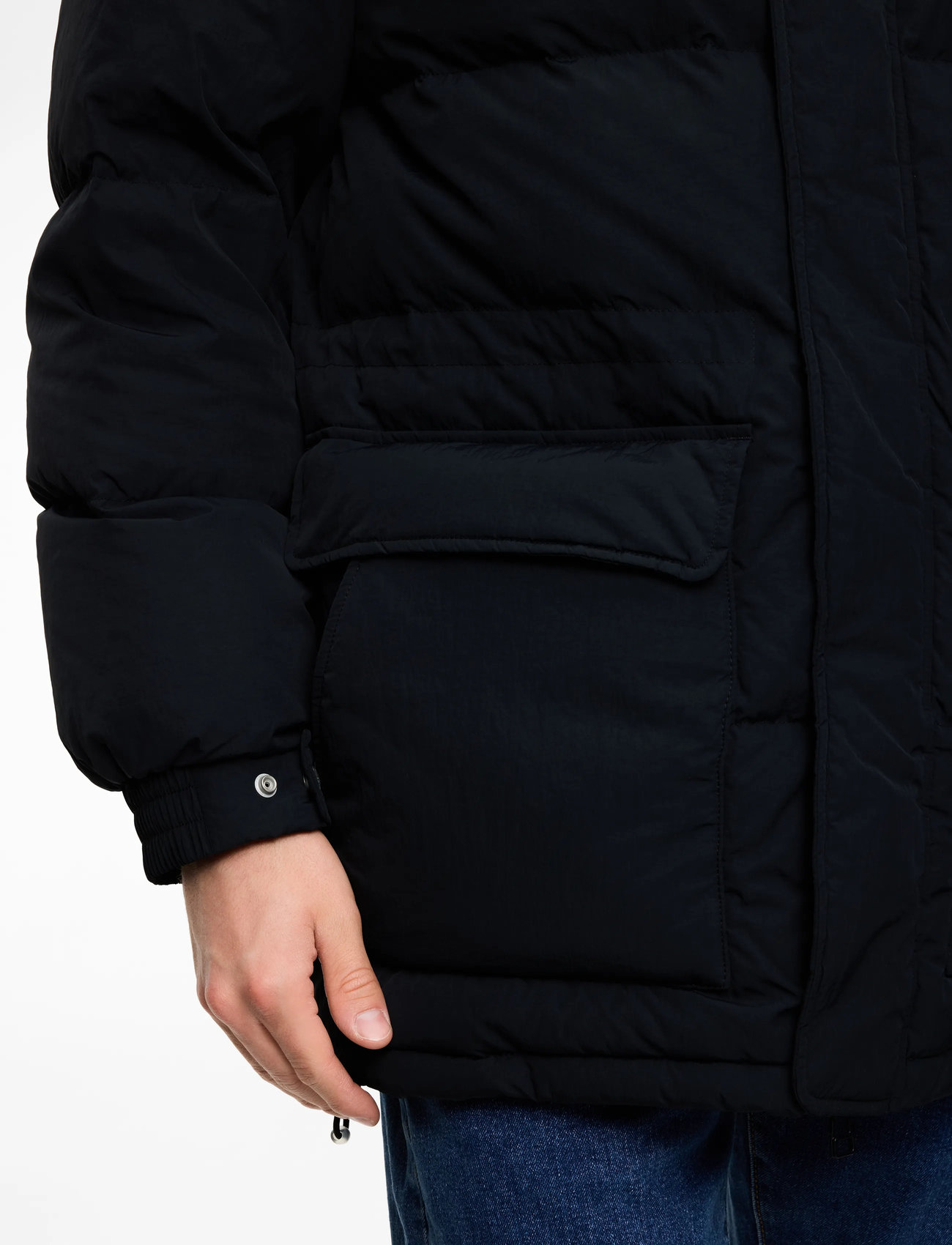 Levi's® - ROCKRIDGE MID PUFFER JET BLACK - dunjackor - pirate black - 5