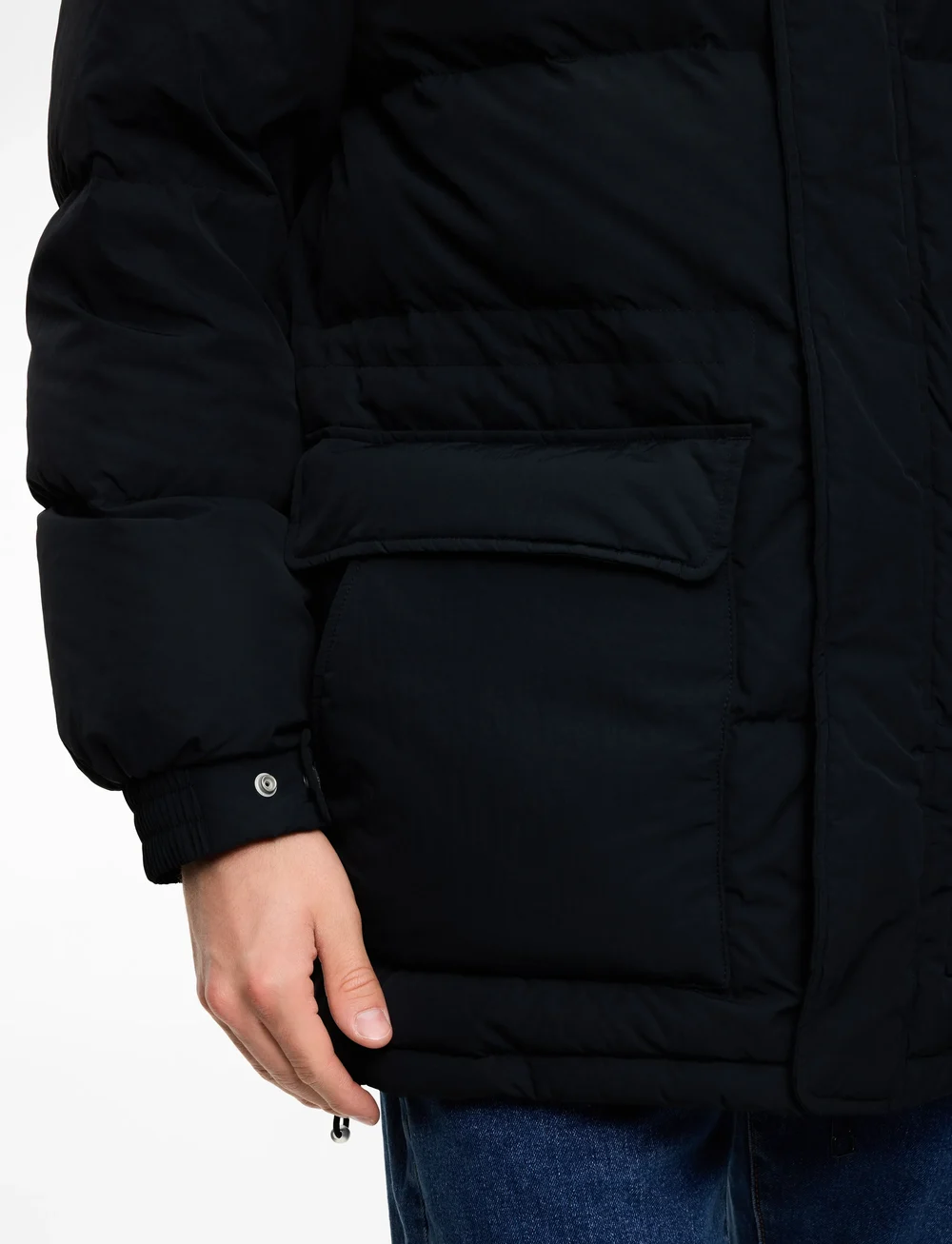 Levi's® - ROCKRIDGE MID PUFFER JET BLACK - talvejoped - pirate black - 5
