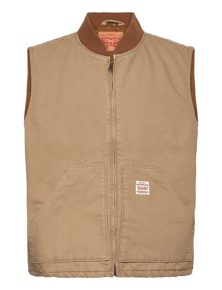 Levi's® - SANSOME VEST TIGERS EYE - västar - browns - 0