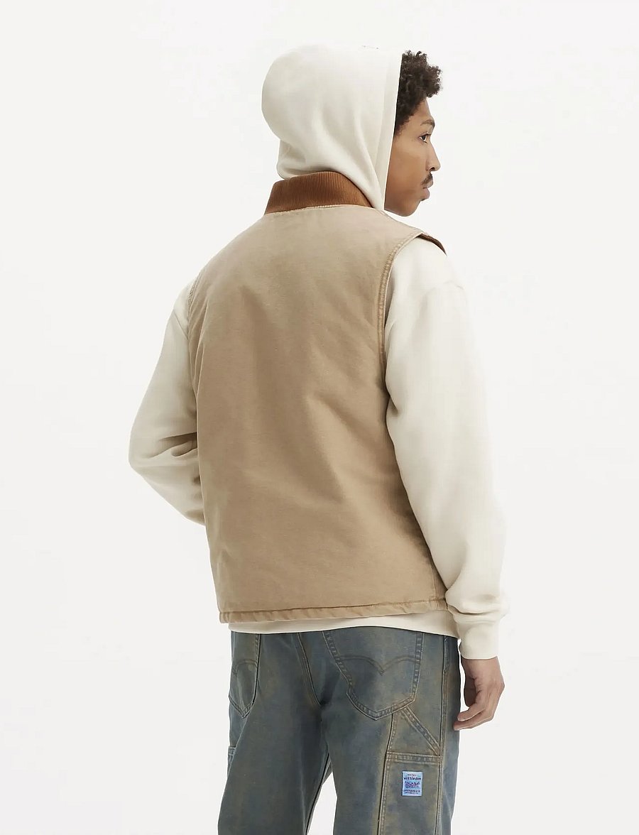 Levi's® - SANSOME VEST TIGERS EYE - västar - browns - 2