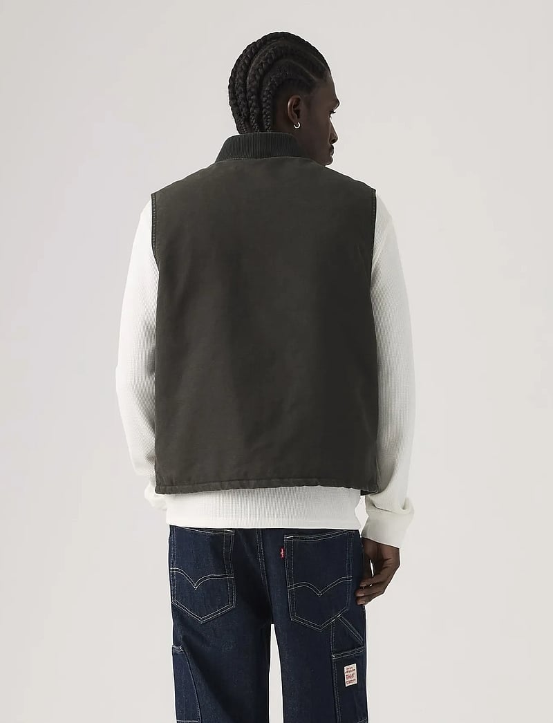 Levi's® - SANSOME VEST METEORITE - vests - blacks - 3