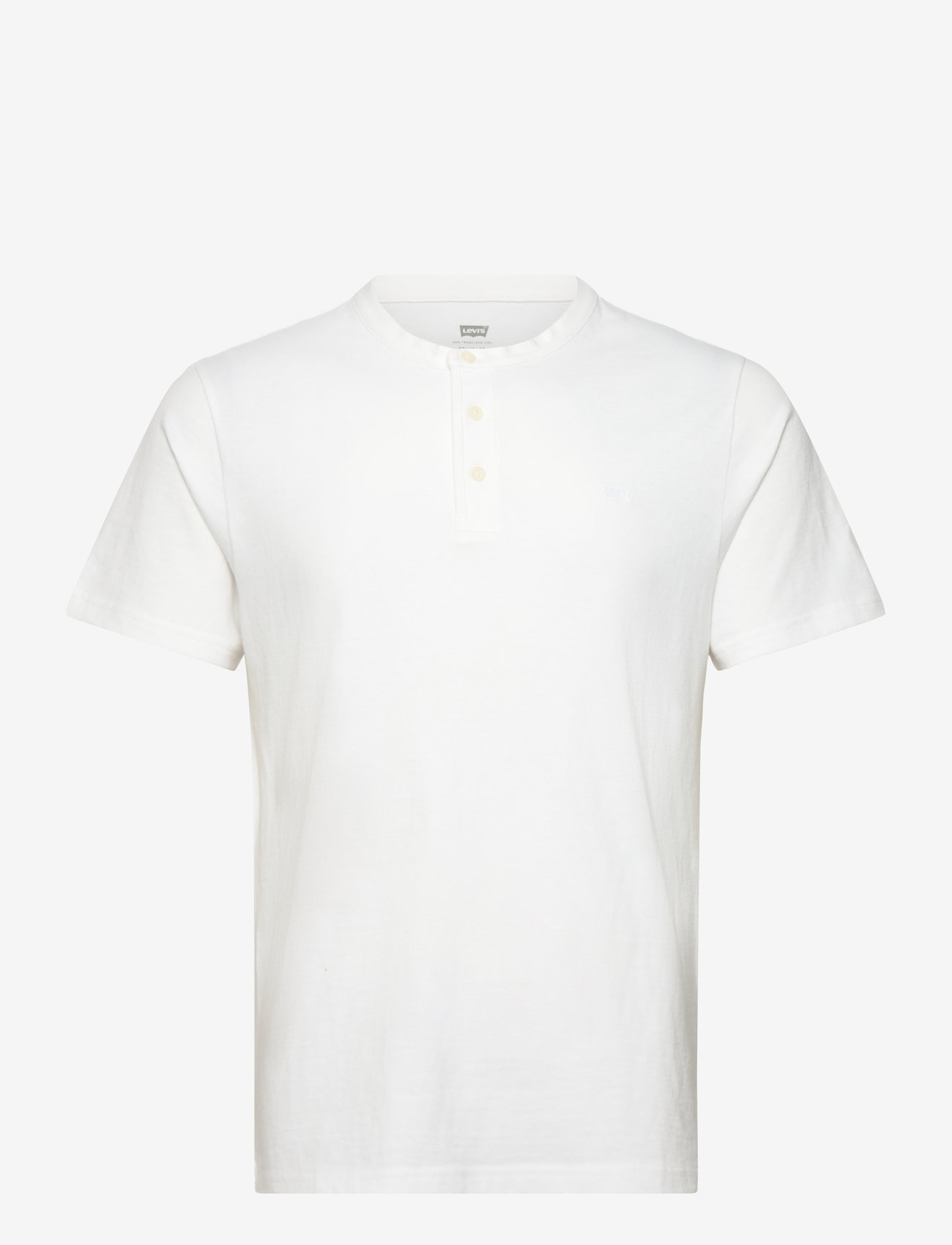 Levi's® - SS HM HENLEY WHITE + - kortærmede t-shirts - neutrals - 1