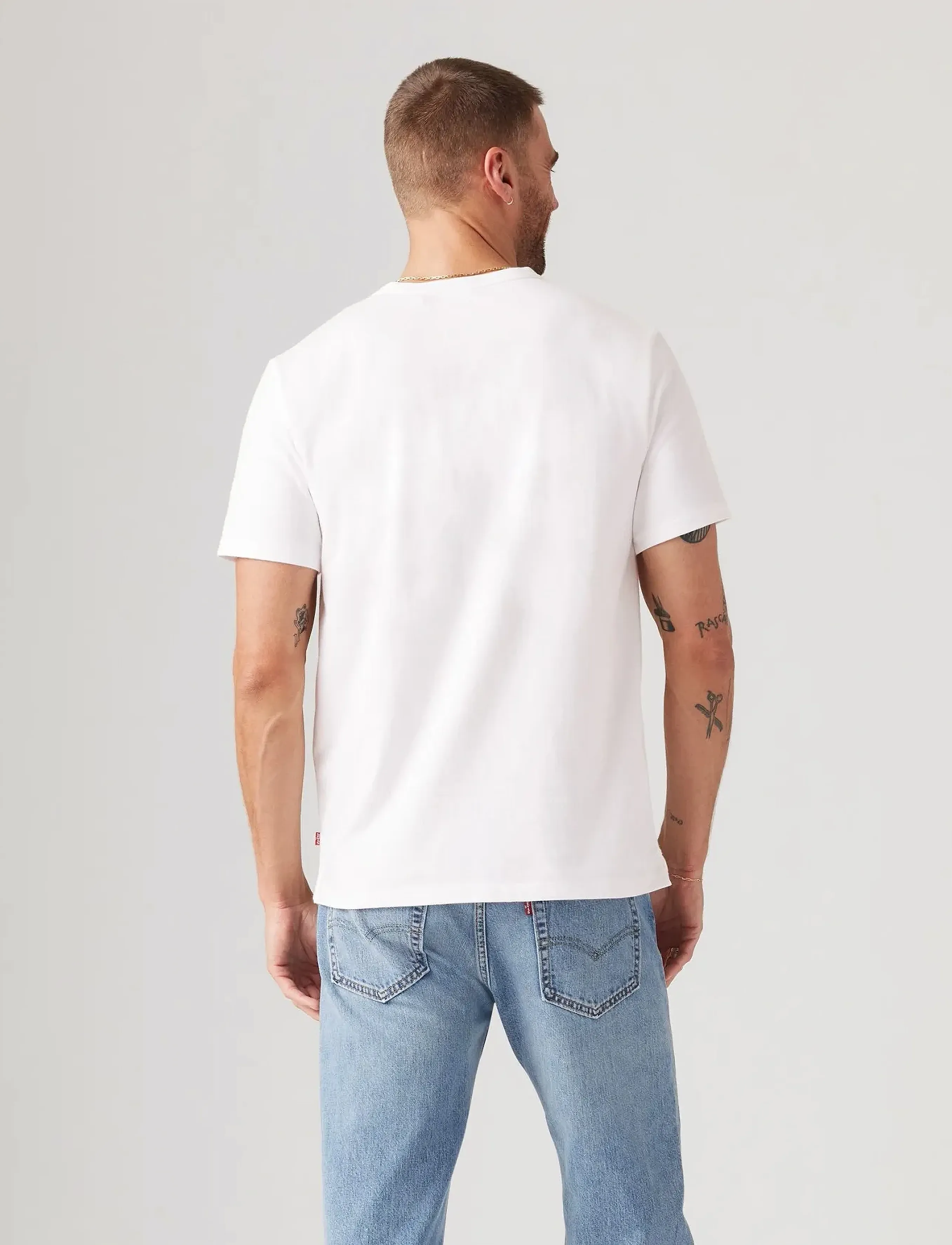 Levi's® - SS HM HENLEY WHITE + - laveste priser - neutrals - 3