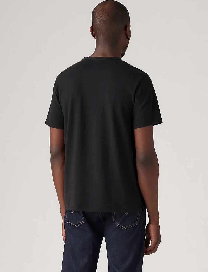 Levi's® - SS HM HENLEY MINERAL BLACK - lühikeste varrukatega t-särgid - blacks - 3