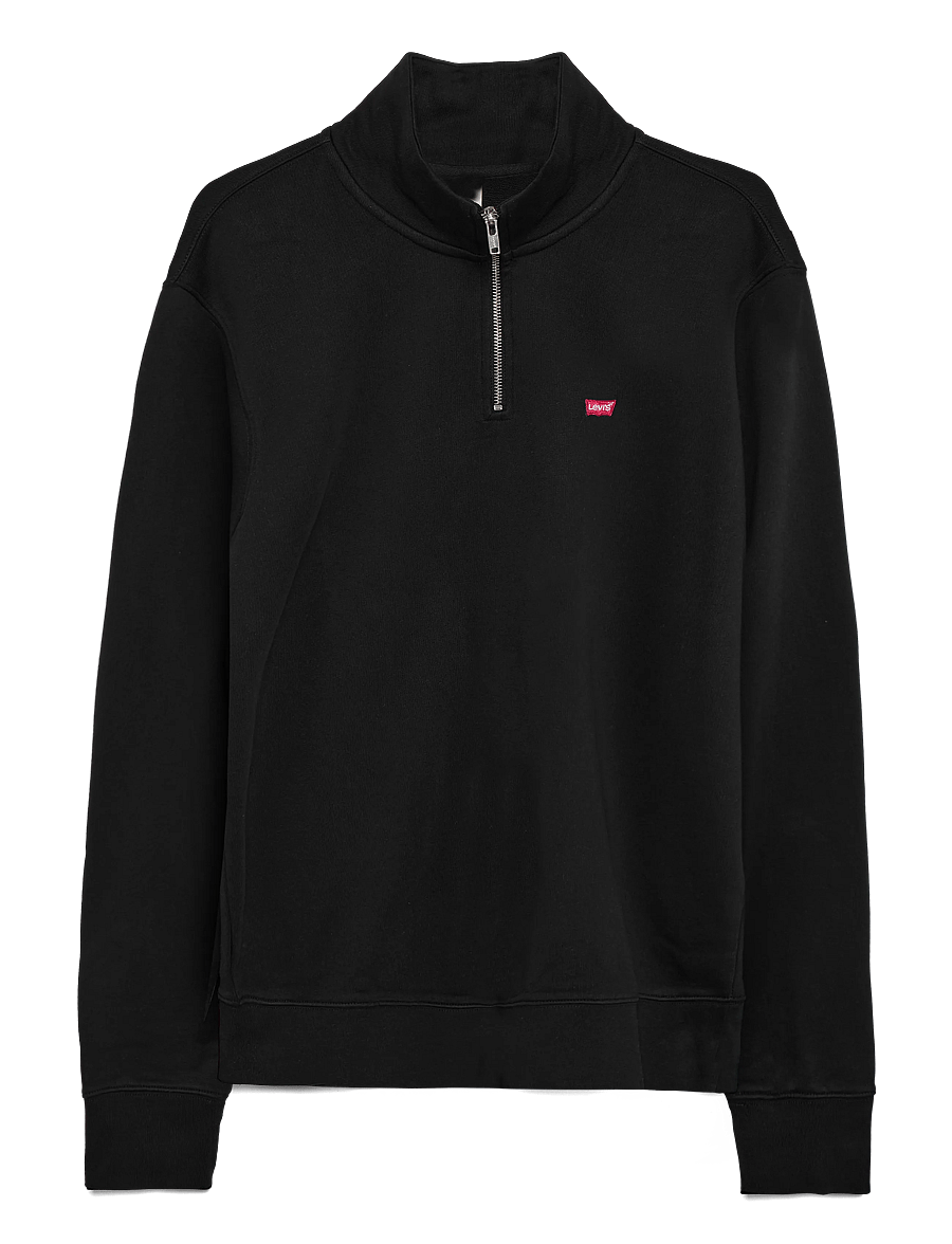 Levi's® - ORIGINAL HM QUARTER ZIP MINERA - shoppa efter stil - blacks - 1