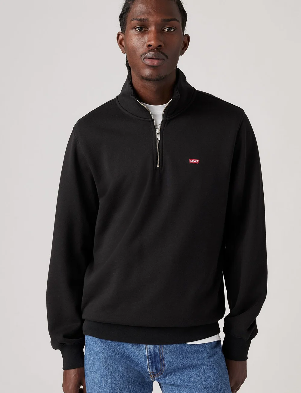 LEVI S Men Original Hm 1 4 Zip Mineral Bl Truien met halve rits Boozt