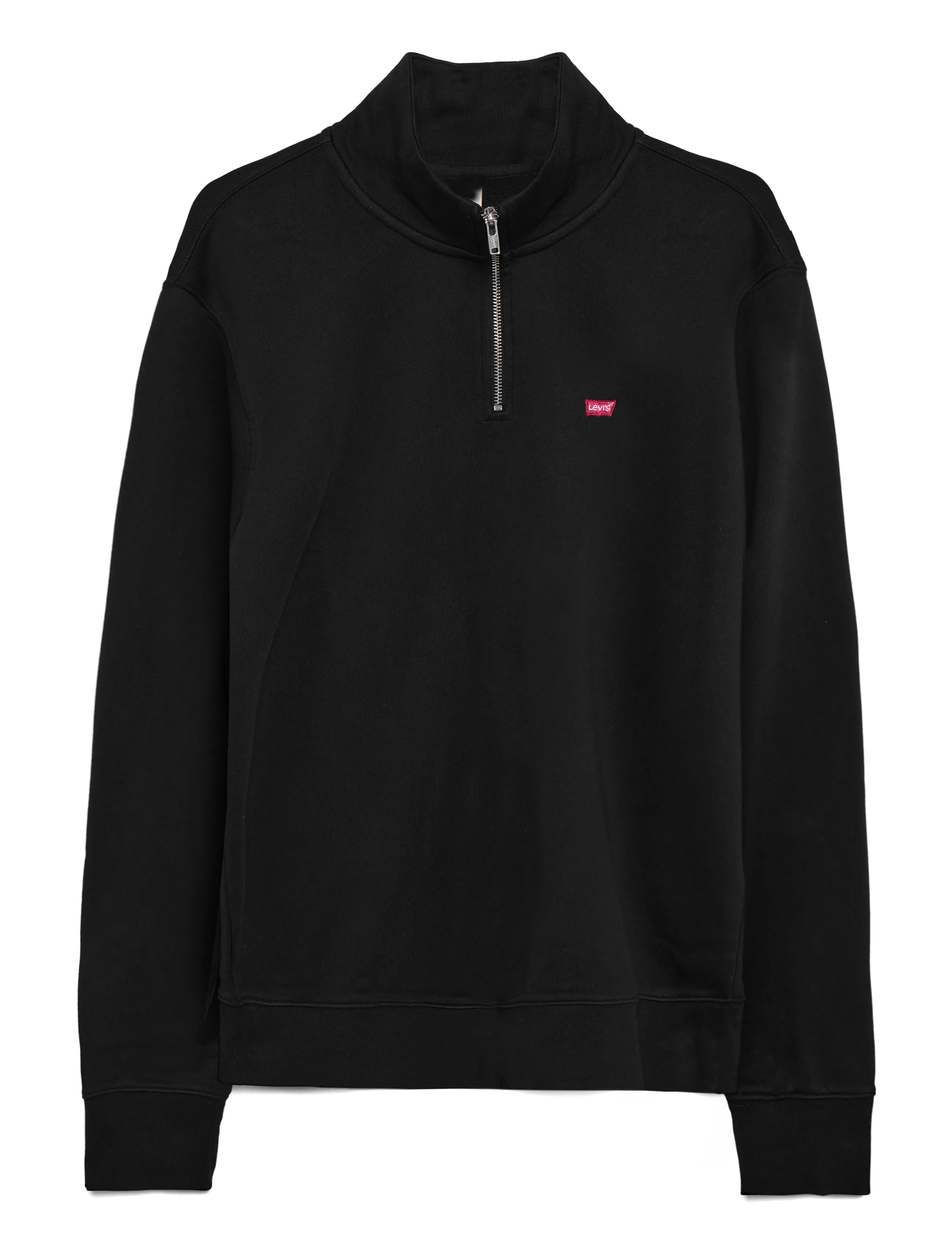 Levi's® - ORIGINAL HM 1/4 ZIP BLACKS - sweatshirts - mineral black - 1