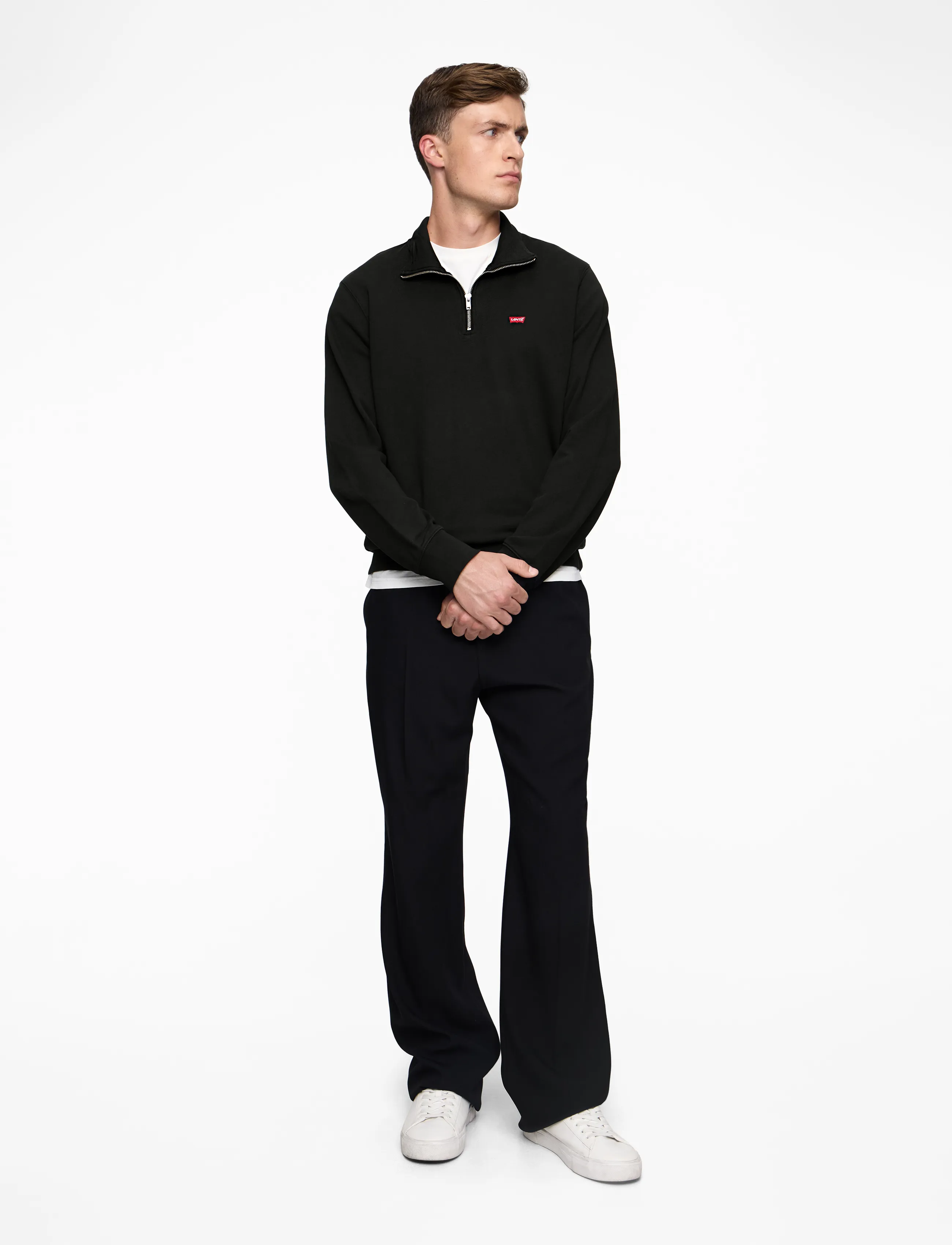 Levi's® - ORIGINAL HM 1/4 ZIP BLACKS - sweatshirts - mineral black - 2