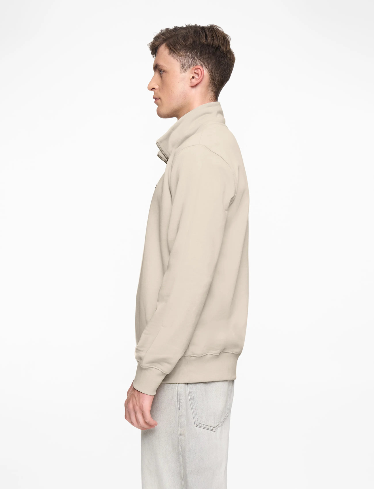 Levi's® - ORIGINAL HM 1/4 ZIP NEUTRALS - džemperiai su trumpu užtrauktuku - fog - 3