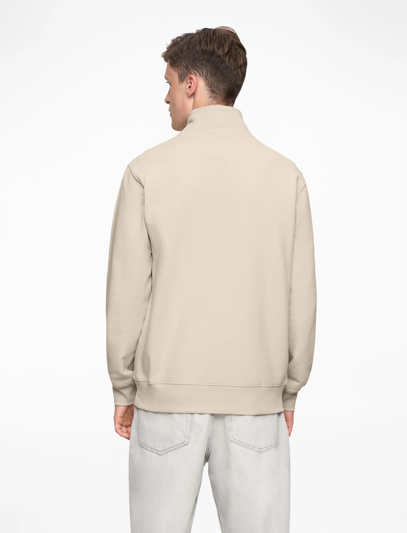 Levi's® - ORIGINAL HM 1/4 ZIP NEUTRALS - džemperiai su trumpu užtrauktuku - fog - 4