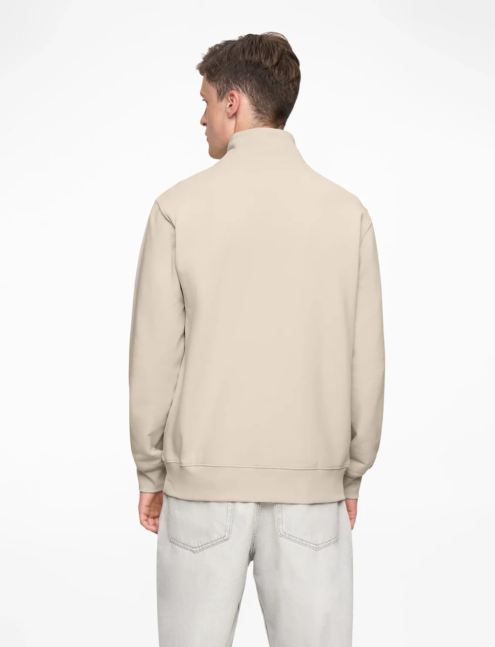 Levi's® - ORIGINAL HM 1/4 ZIP NEUTRALS - tõmblukk-kaelusega džemprid - fog - 4