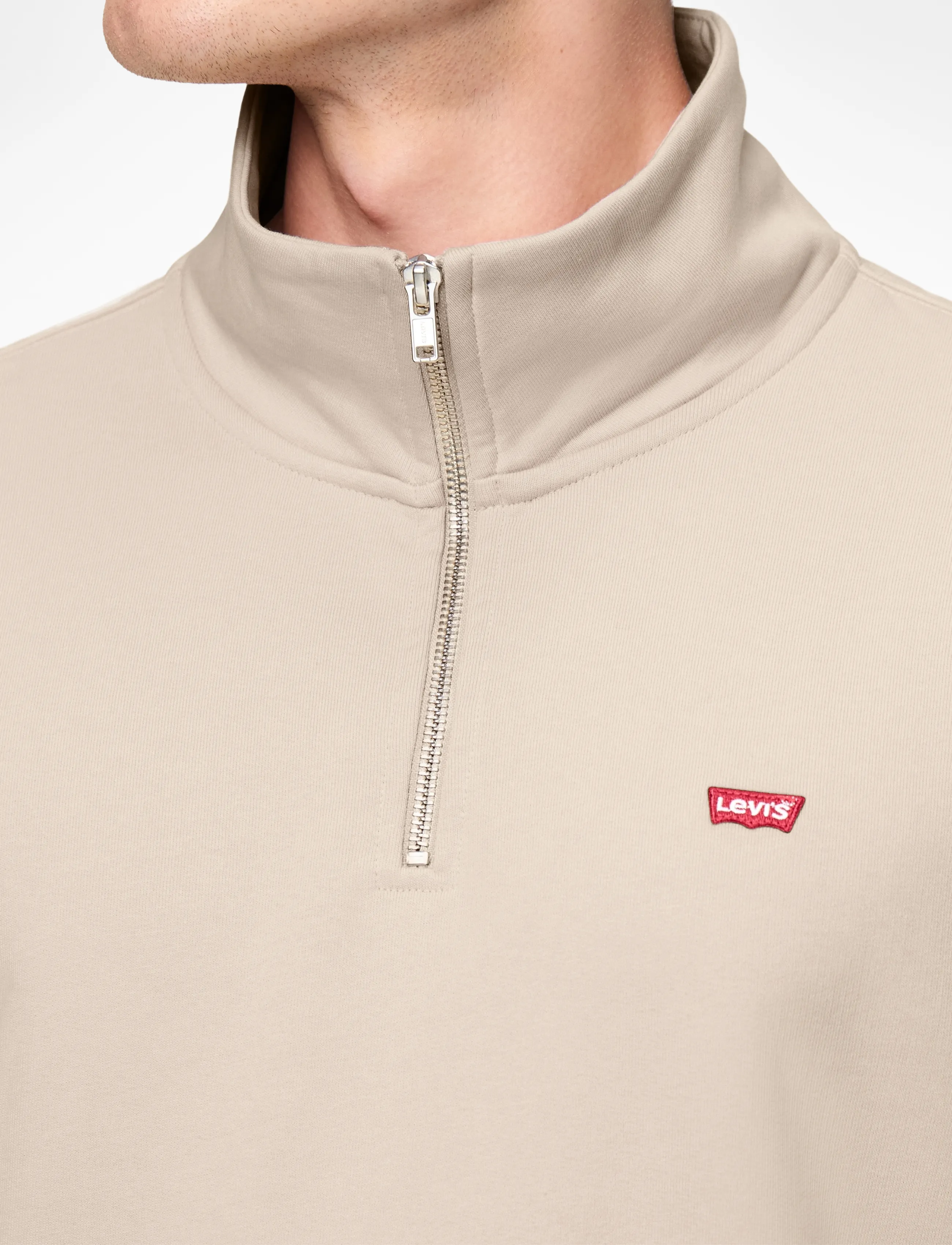 Levi's® - ORIGINAL HM 1/4 ZIP NEUTRALS - tõmblukk-kaelusega džemprid - fog - 5