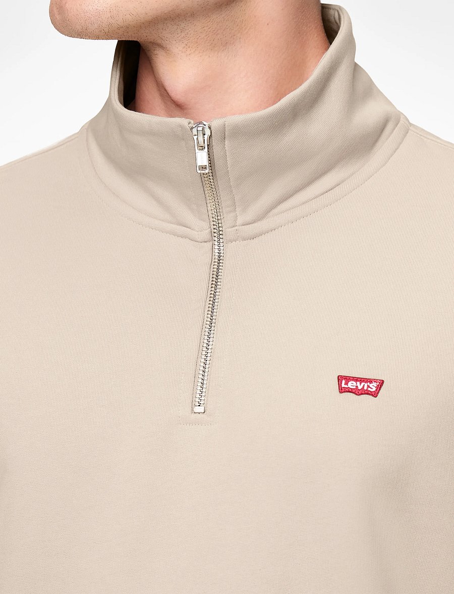 Levi's® - ORIGINAL HM 1/4 ZIP NEUTRALS - pullover mit halbem reißverschluss - fog - 5