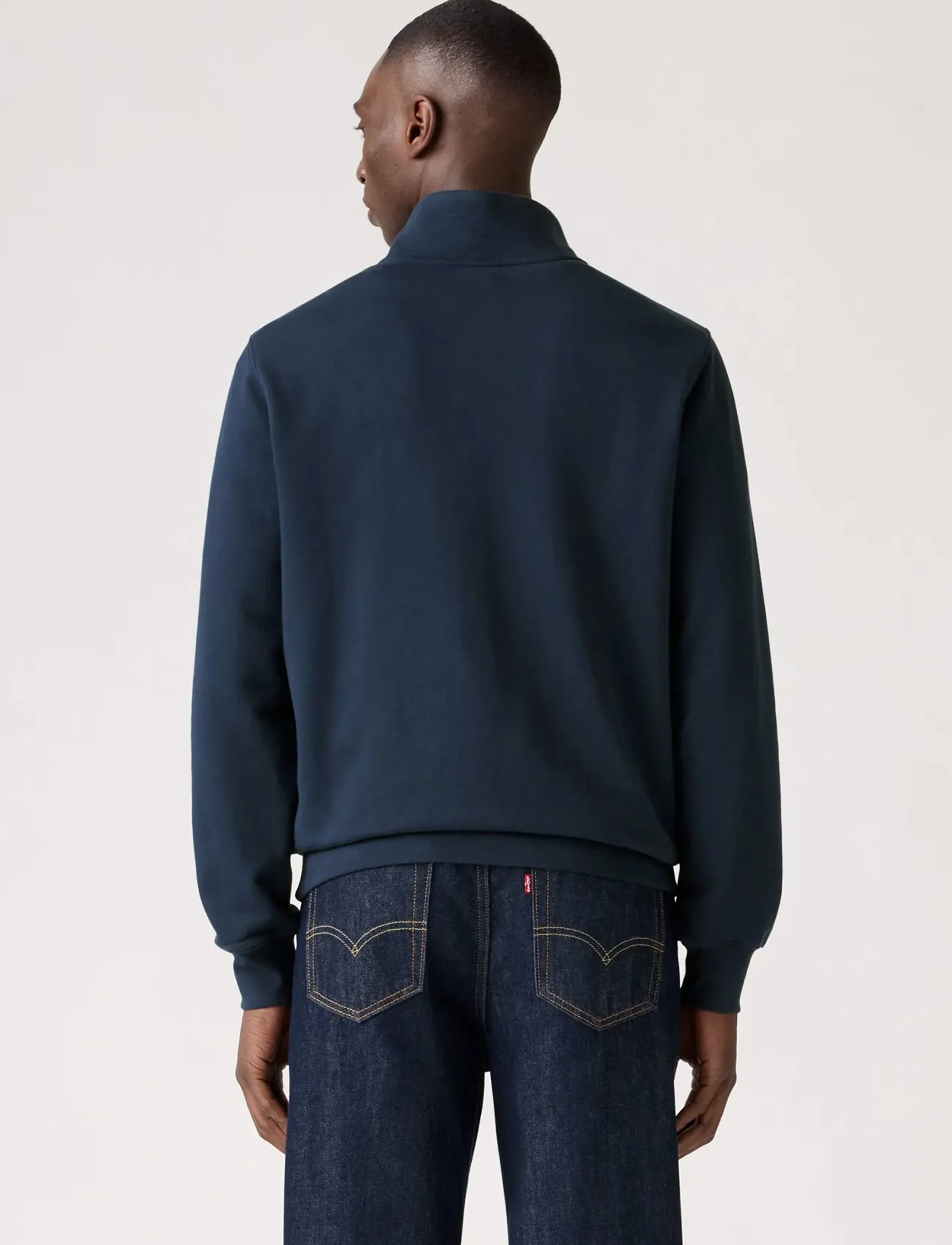 Levi's® - ORIGINAL HM 1/4 ZIP NAVY BLAZE - sweatshirts - blues - 3