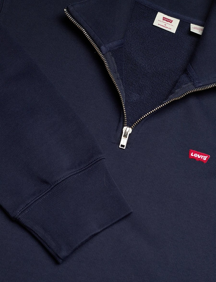 Levi's® - ORIGINAL HM QUARTER ZIP NAVY B - pullover mit halbem reißverschluss - blues - 4