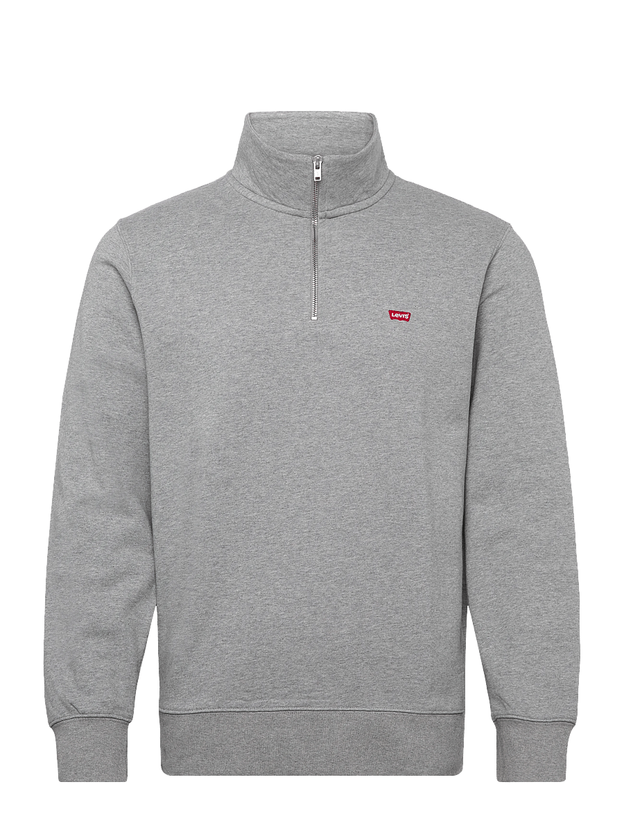 Levi's® - ORIGINAL HM 1/4 ZIP MID TONE G - pullover mit halbem reißverschluss - greys - 1