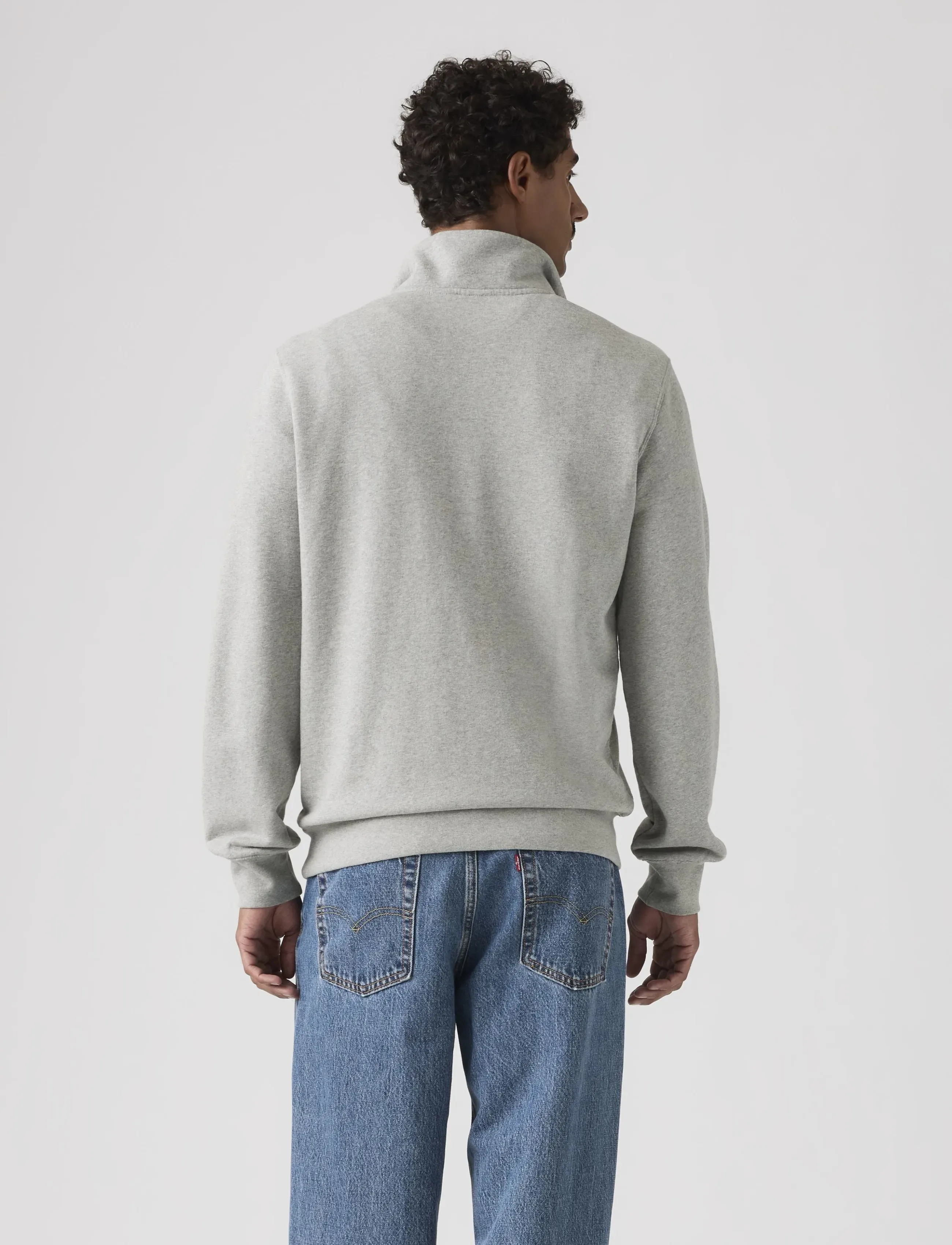 Levi's® - ORIGINAL HM 1/4 ZIP MID TONE G - pullover mit halbem reißverschluss - greys - 3