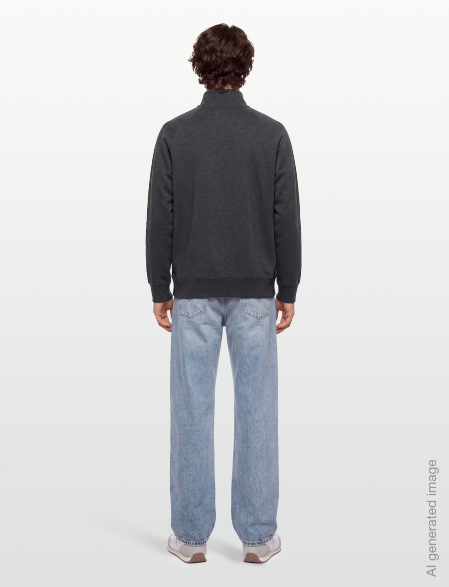 Levi's® - ORIGINAL HM 1/4 ZIP OBSCIDIAN - sweats - blacks - 4