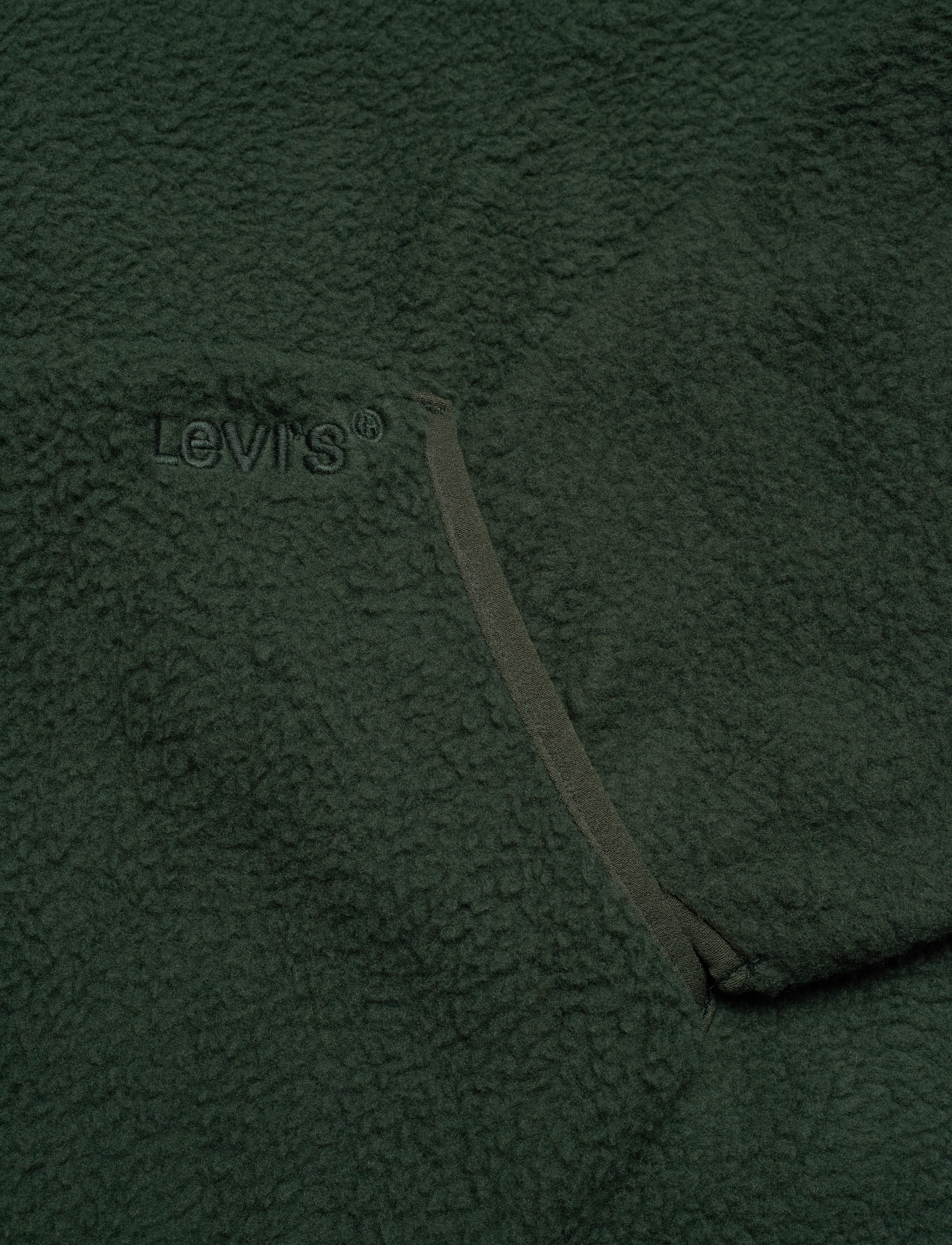 LEVI´S Men - HOODED SHERPA PULLOVER PYTHON - greens - 5