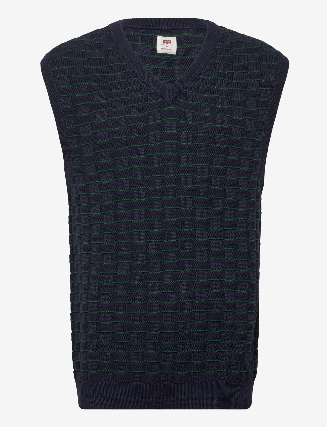Levi's® - SKYLINE SWEATER VEST BASKETWEA - knitted vests - blues - 1