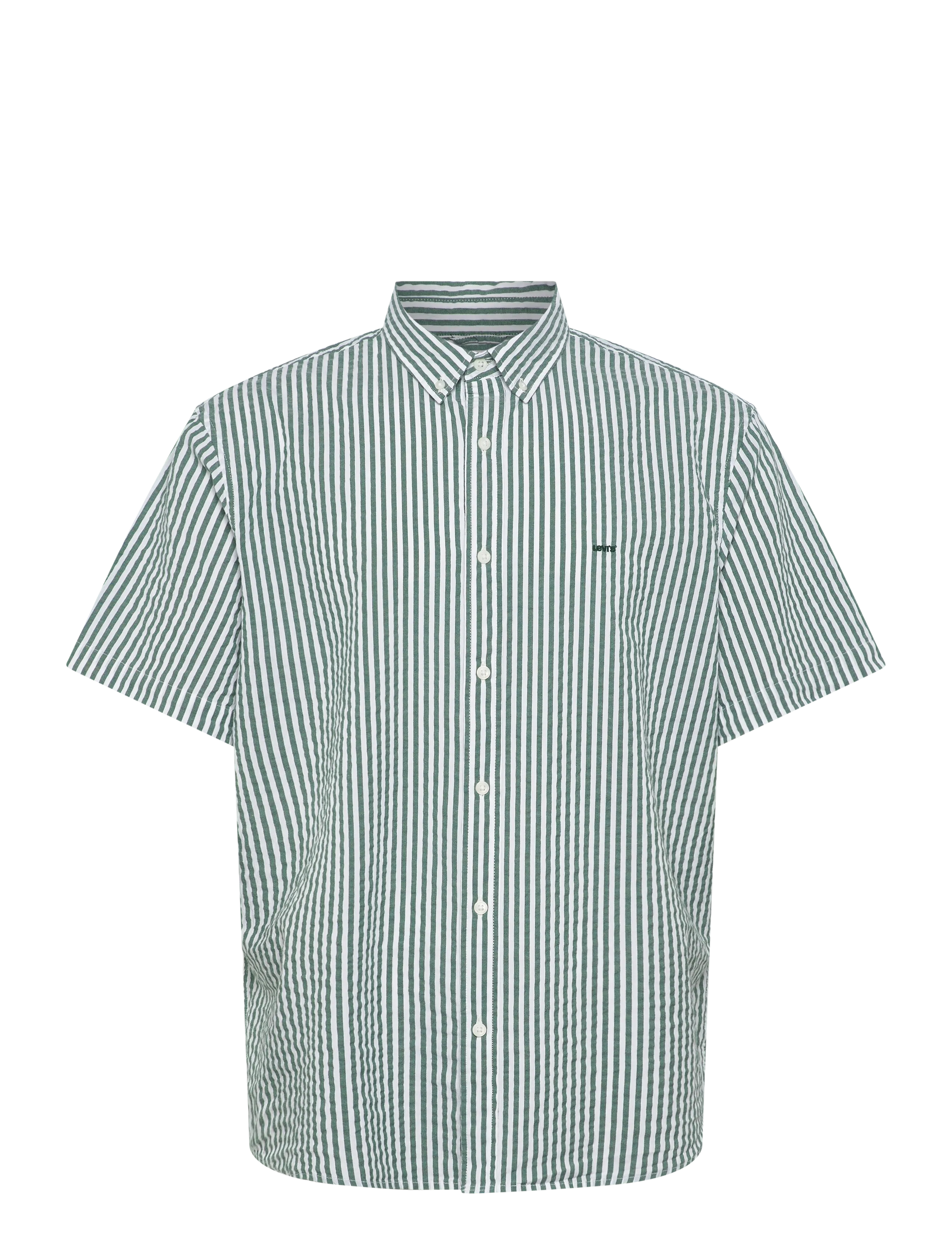 Levi's® SS AUTHENTIC BUTTON DOWN GREENS - Skjortor - SS AUTHENTIC BUTTON DOWN ALDWYN STRIPE EDEN SEERSUCKER / multi