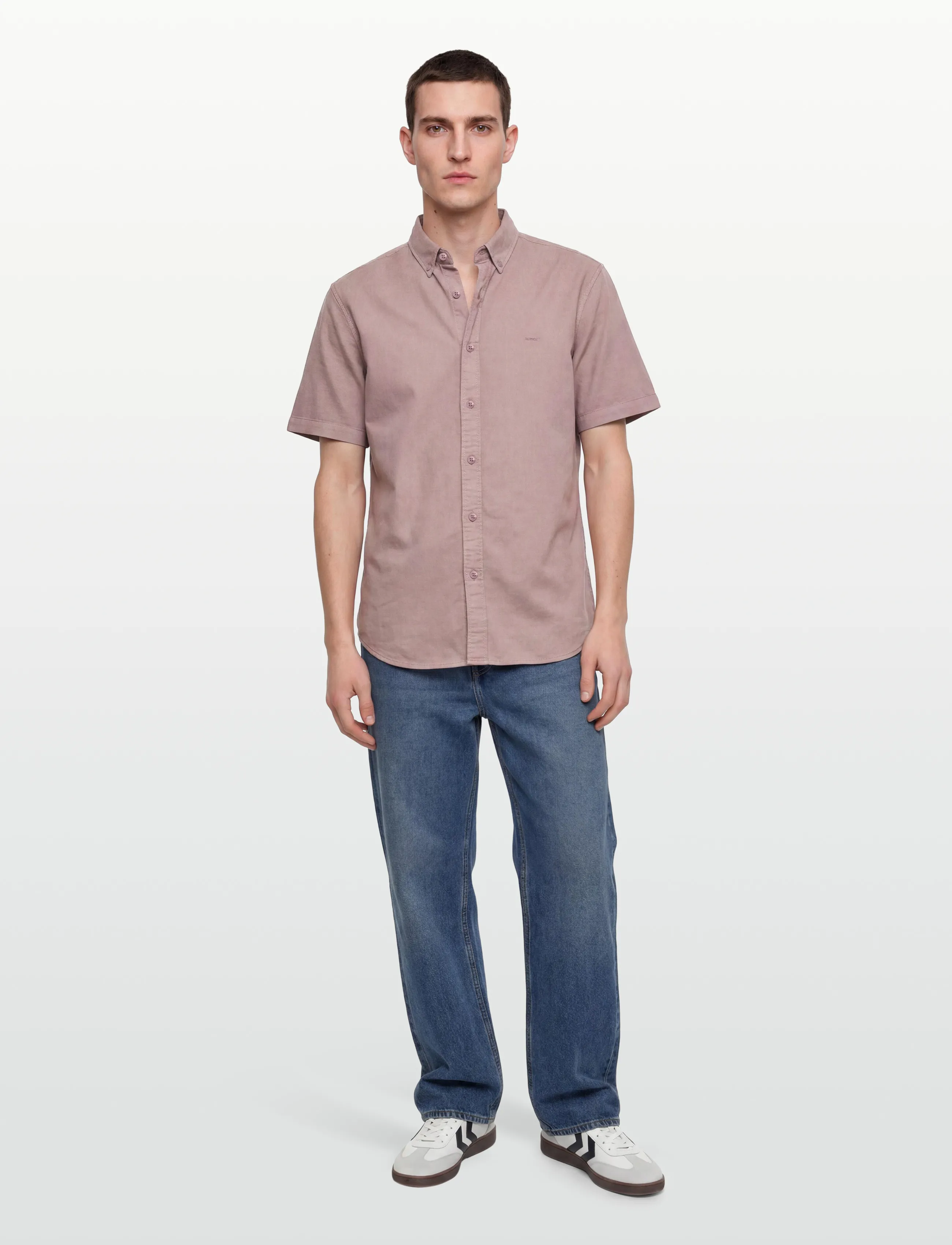 Levi's Ss Authentic Button Down Woodr, Mænd, Kortærmet Button Down Skjorte, Pink, Str: XL