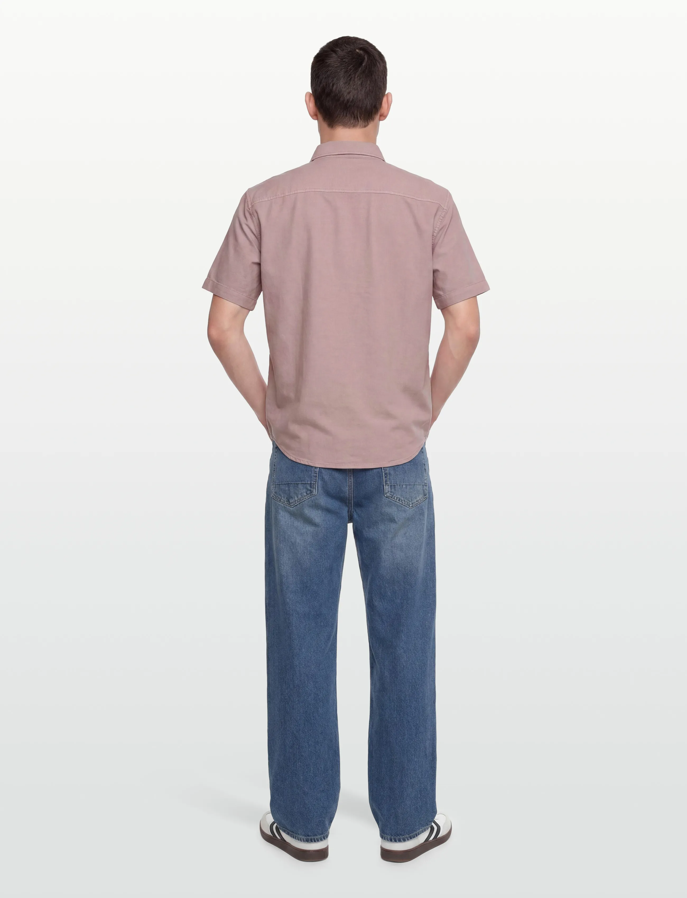 Levi's® - SS AUTHENTIC BUTTON DOWN WOODR - džinsiniai marškiniai - pinks - 4
