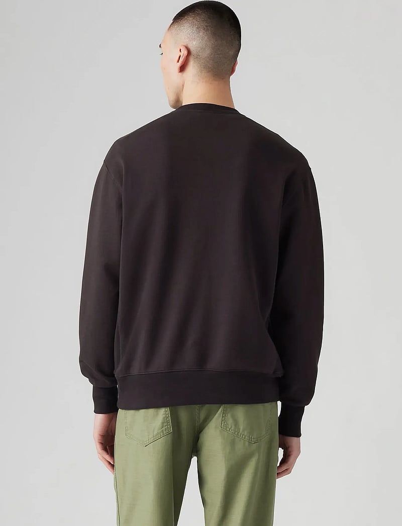 Levi's® - AUTHENTIC CREW BLACK AGATE GAR - langærmede t-shirts - blacks - 3