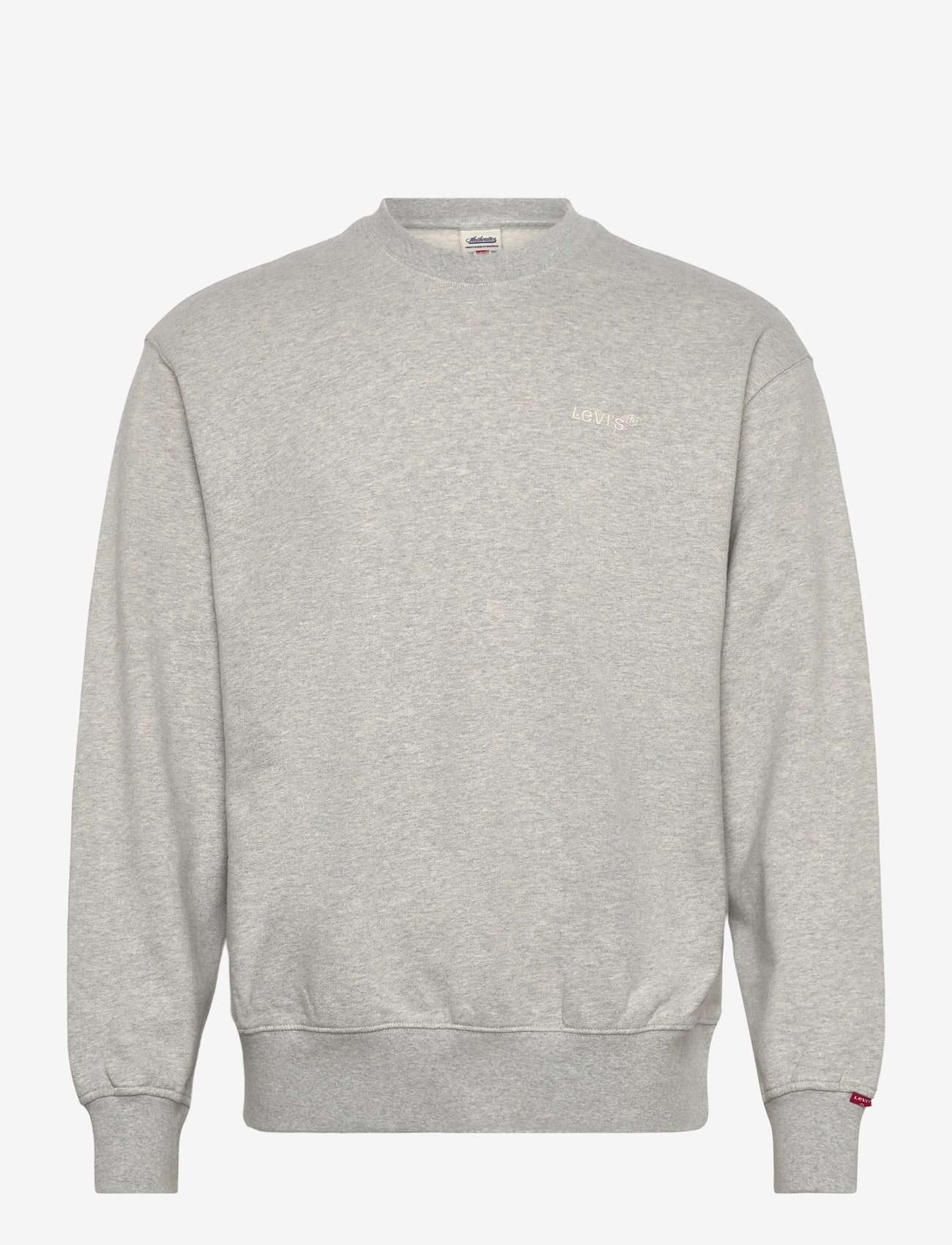 Levi's® - AUTHENTIC CREW LIGHT GRAY HTR - efterårstøj - neutrals - 0
